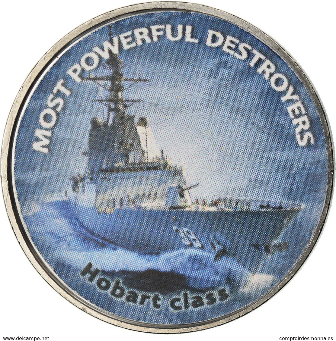 Monnaie, Zimbabwe, Shilling, 2018, Warship -  Destroyer Hobart, SPL, Nickel - Simbabwe