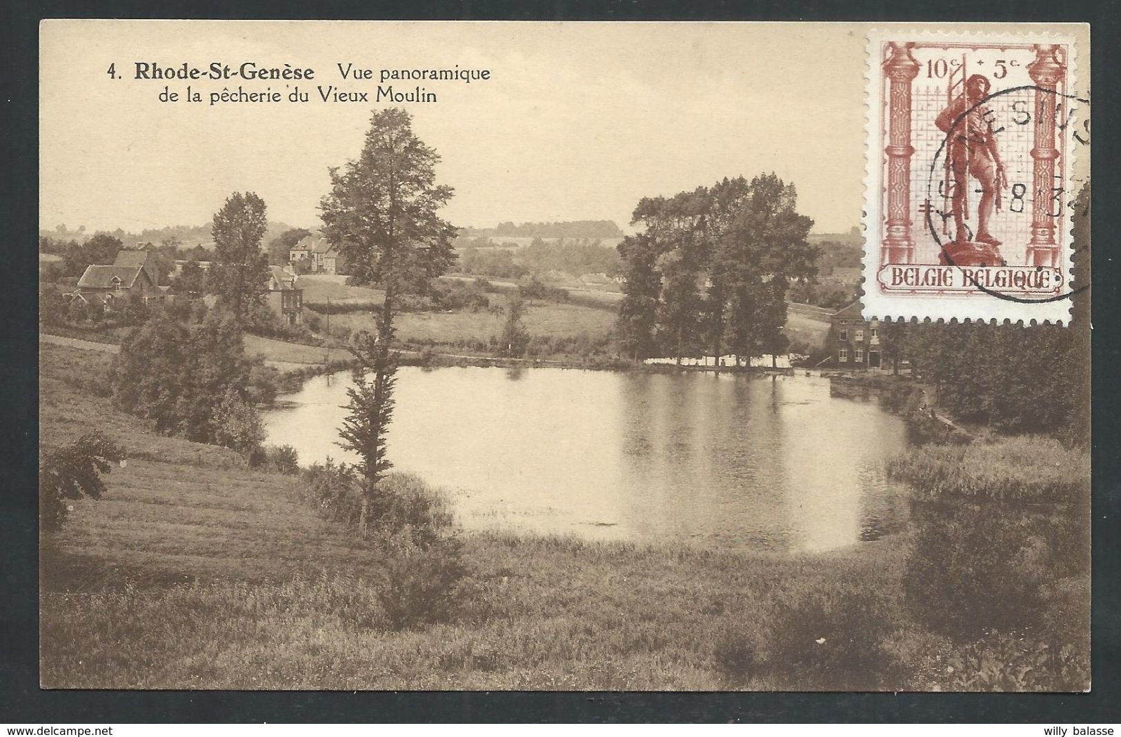 +++ CPA - RHODE SAINT GENESE - Vue Panoramique De La Pêcherie Du Vieux Moulin  // - Rhode-St-Genèse - St-Genesius-Rode