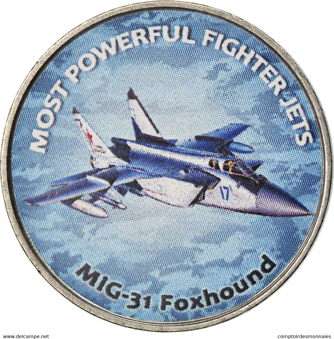 Monnaie, Zimbabwe, Shilling, 2019, Fighter Jet - Foxhound, SPL, Nickel Plated - Simbabwe