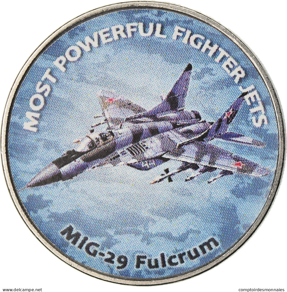 Monnaie, Zimbabwe, Shilling, 2019, Fighter Jet - Fulcrum, SPL, Nickel Plated - Zimbabwe