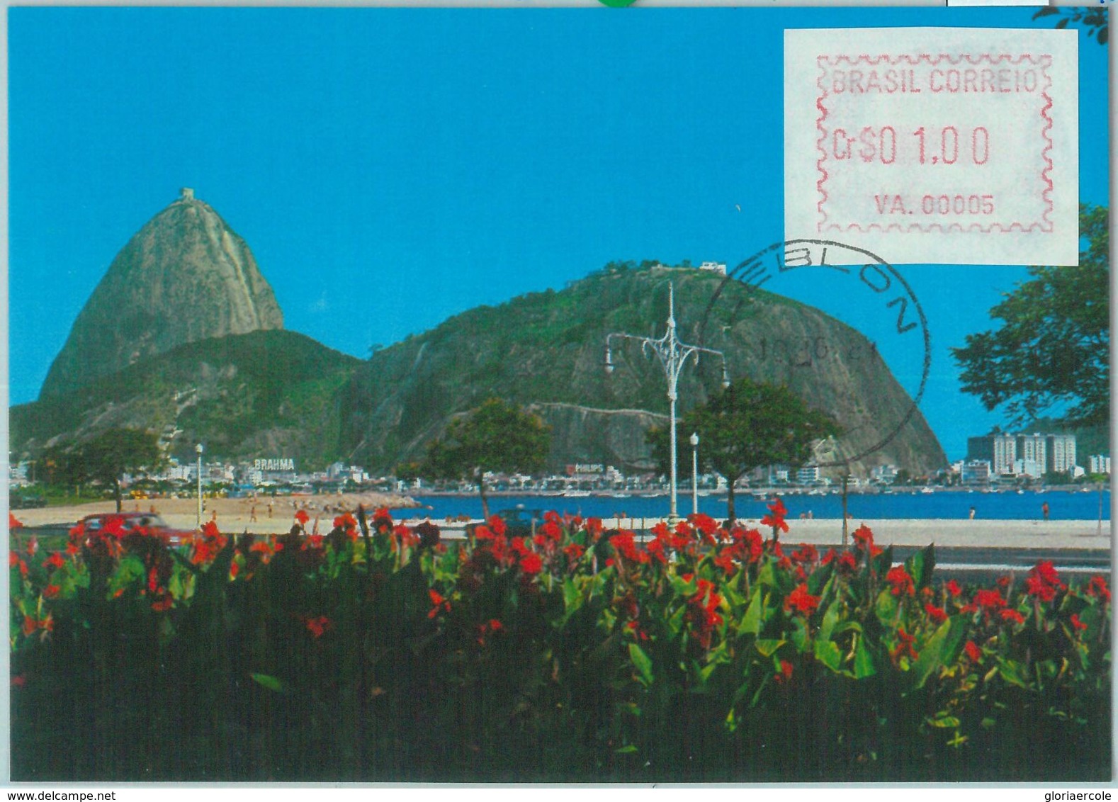 85980  - BRAZIL - POSTAL HISTORY -  Yvert FRAMA 2-3 Used On POSTCARD 1981 - Franking Labels