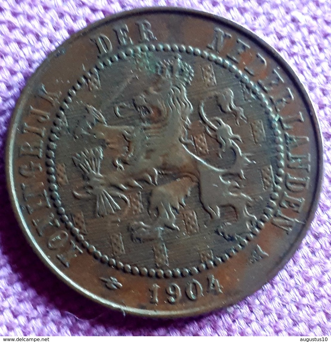 NEDERLAND :  2 1/2 CENT 1904  KM 134 - 2.5 Centavos