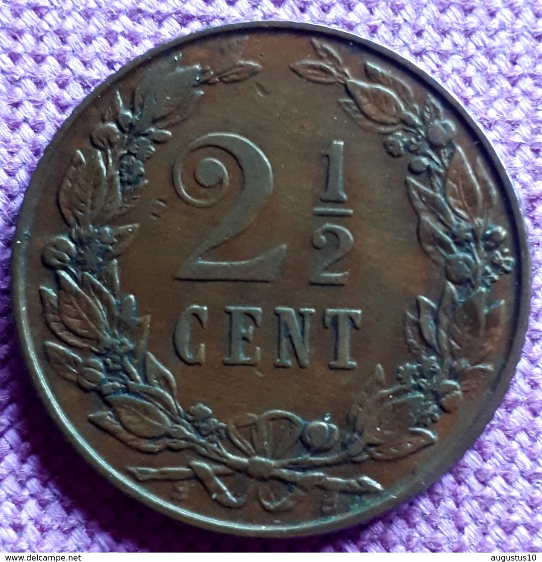 NEDERLAND :  2 1/2 CENT 1904  KM 134 - 2.5 Cent