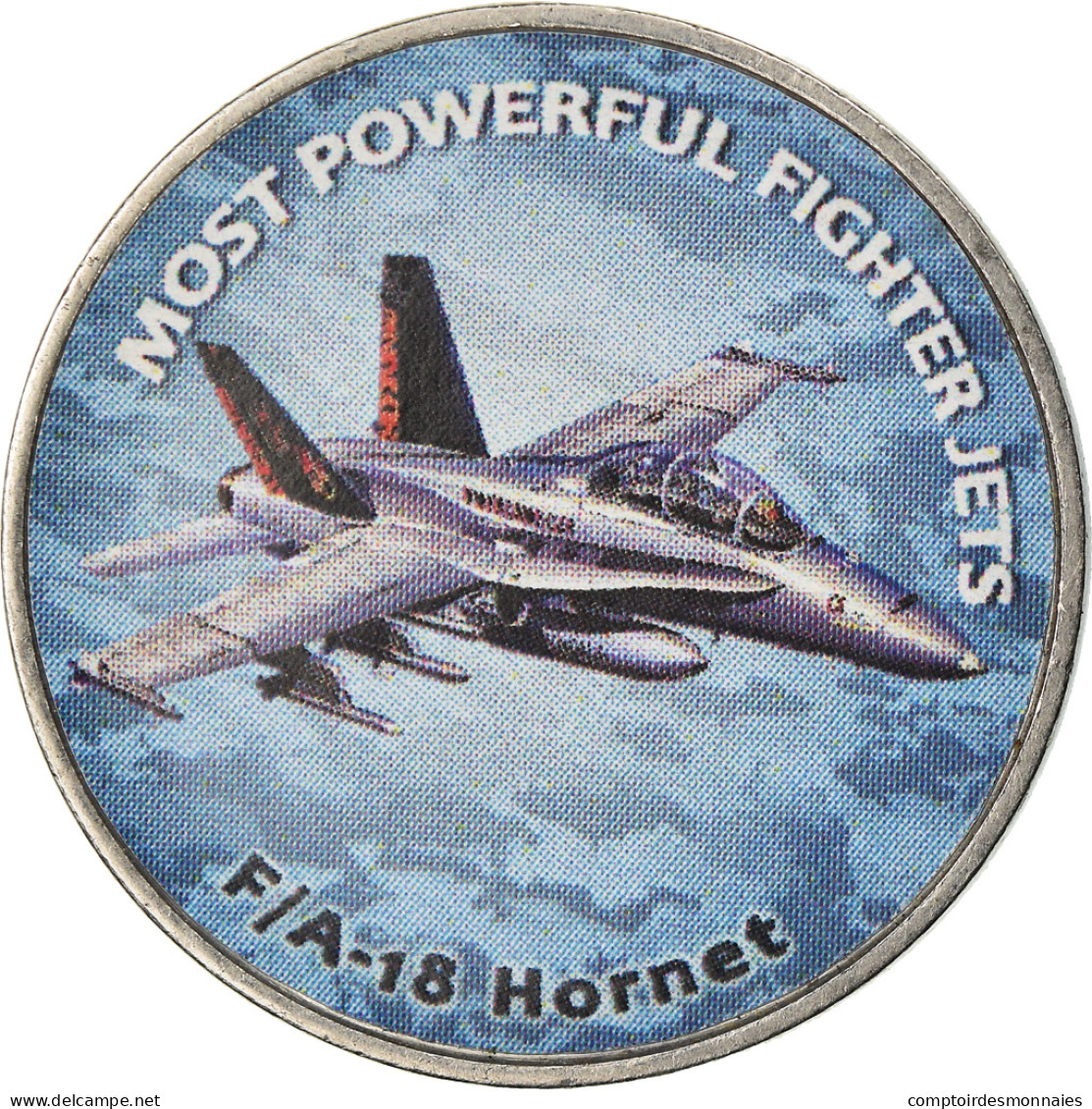 Monnaie, Zimbabwe, Shilling, 2019, Fighter Jet. Hornet, SPL, Nickel Plated Steel - Simbabwe