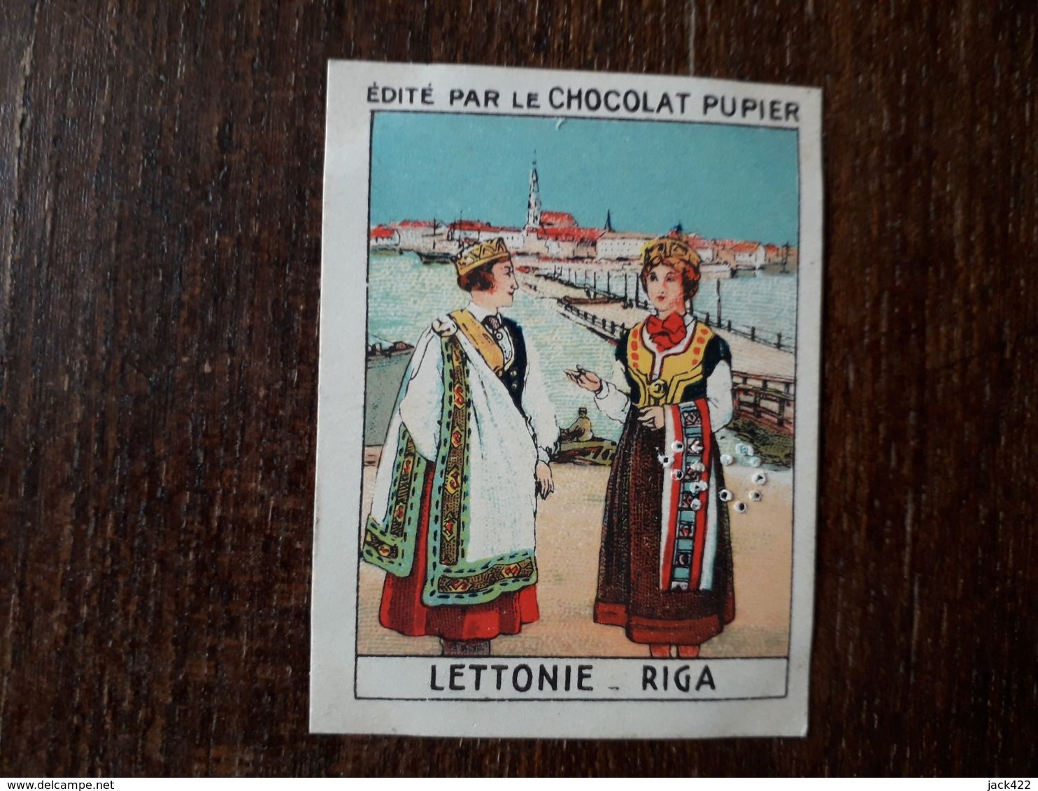 L20/222 Chromo Image Chocolat Pupier. Lettonie. Riga - Otros & Sin Clasificación
