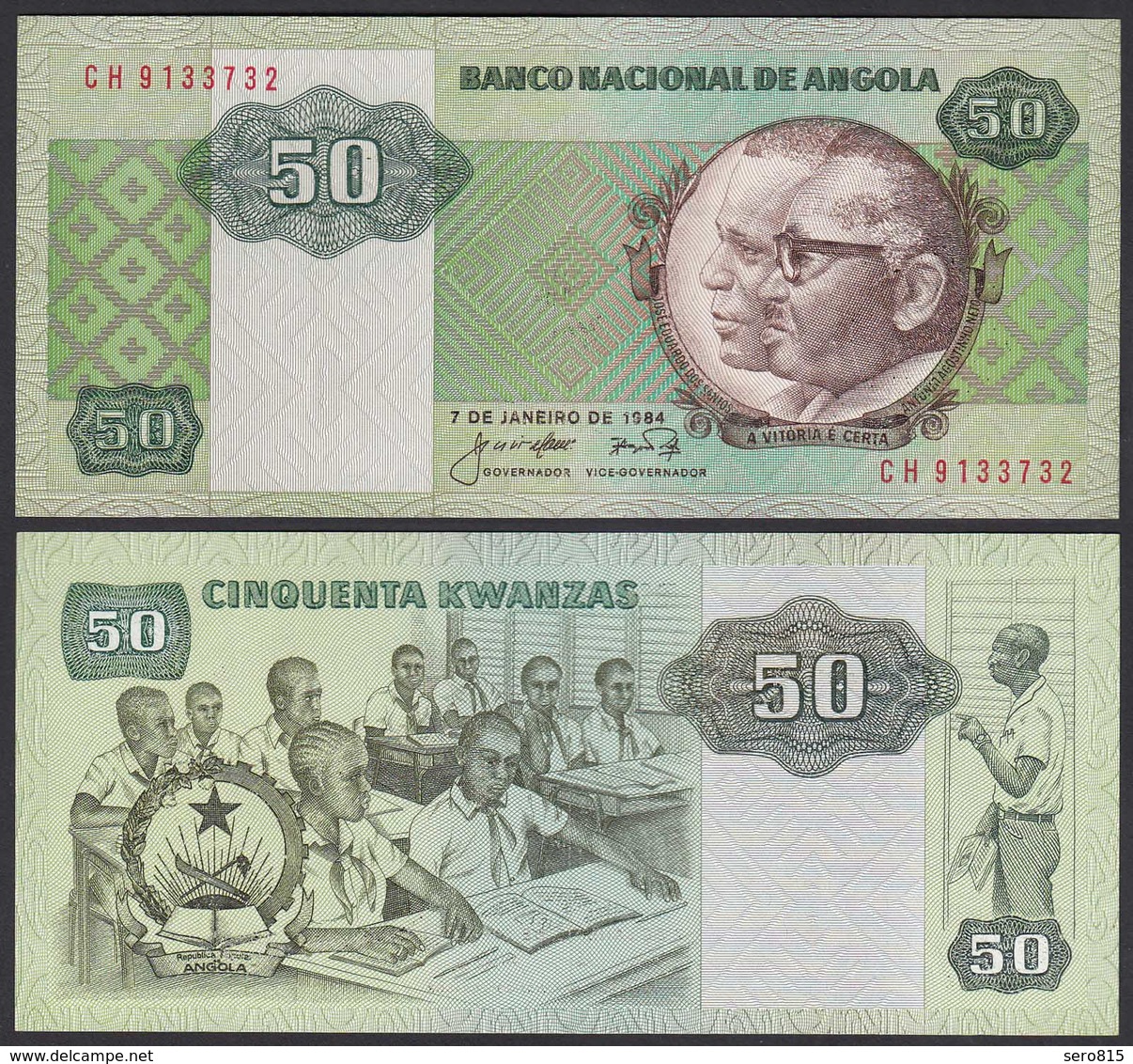 Angola 50 Kwanza 1984  Banknote Pick 118 UNC (1)   (25103 - Andere - Afrika