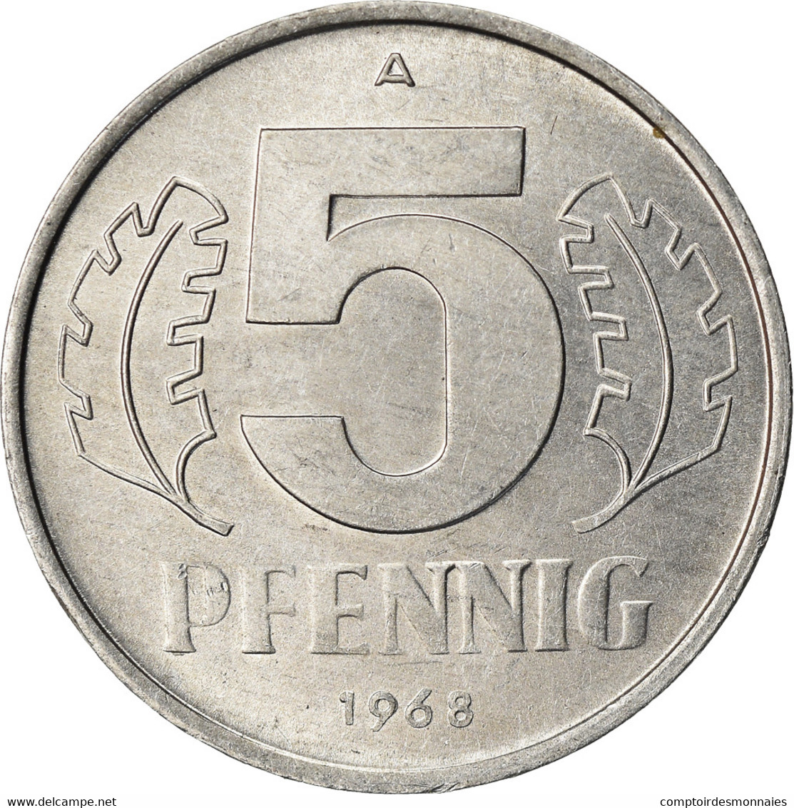 Monnaie, GERMAN-DEMOCRATIC REPUBLIC, 5 Pfennig, 1968, Berlin, SPL, Aluminium - 5 Pfennig