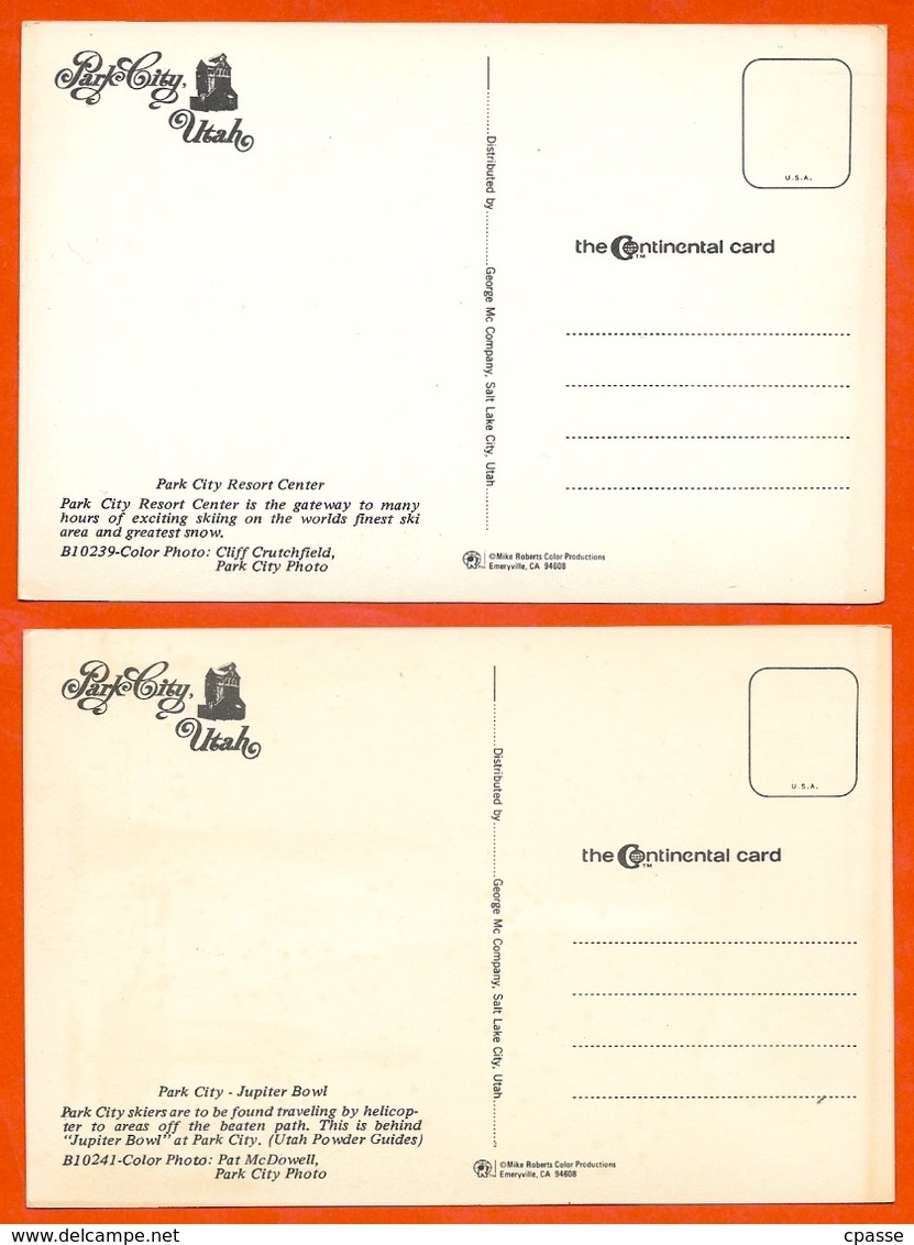 (Lot De 3) CPM Post Card Etats-Unis USA - PARK CITY Utah UT - Autres & Non Classés