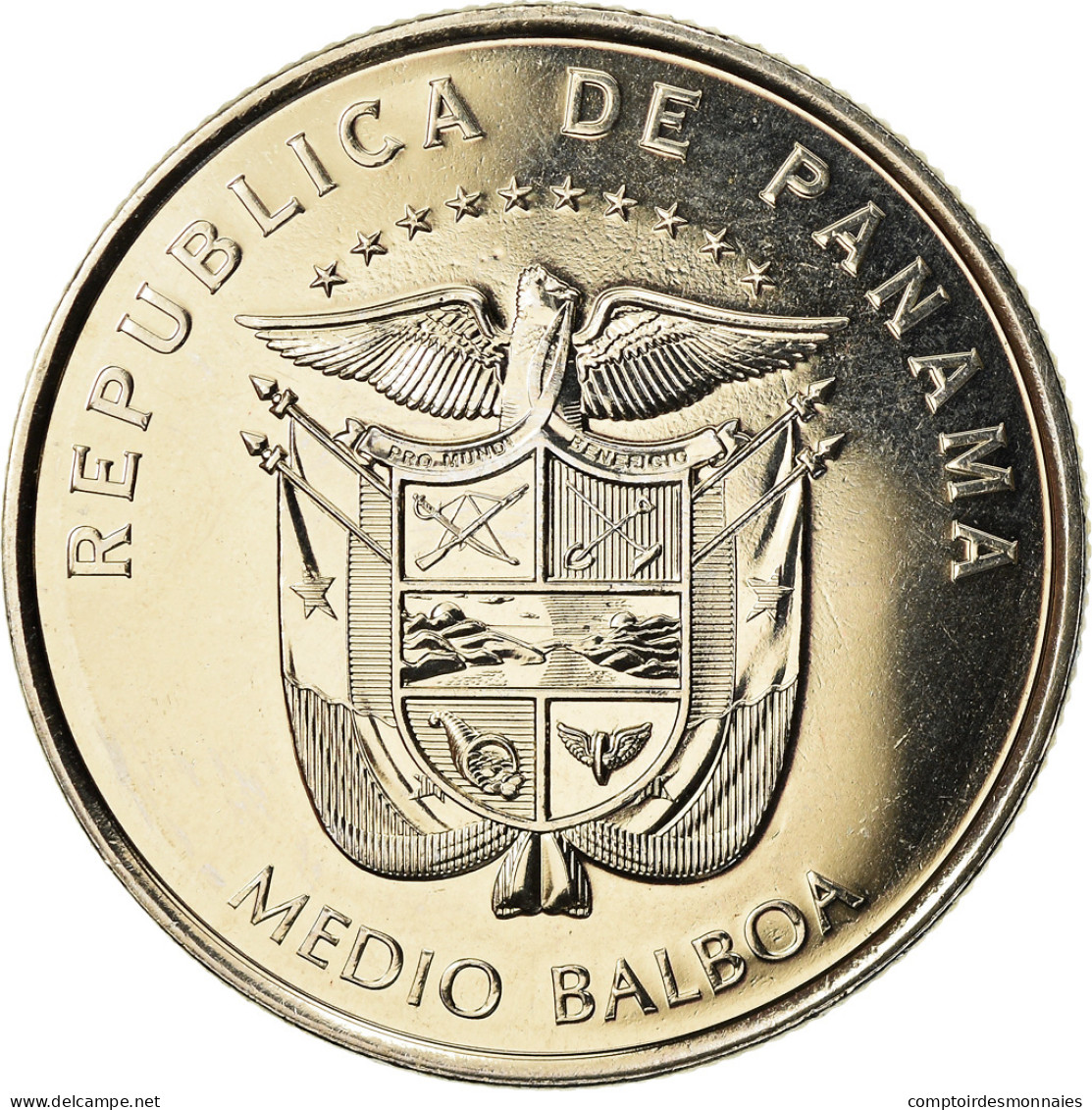 Monnaie, Panama, Couvent De San José, 1/2 Balboa, 2015, SPL, Copper-Nickel Clad - Panama