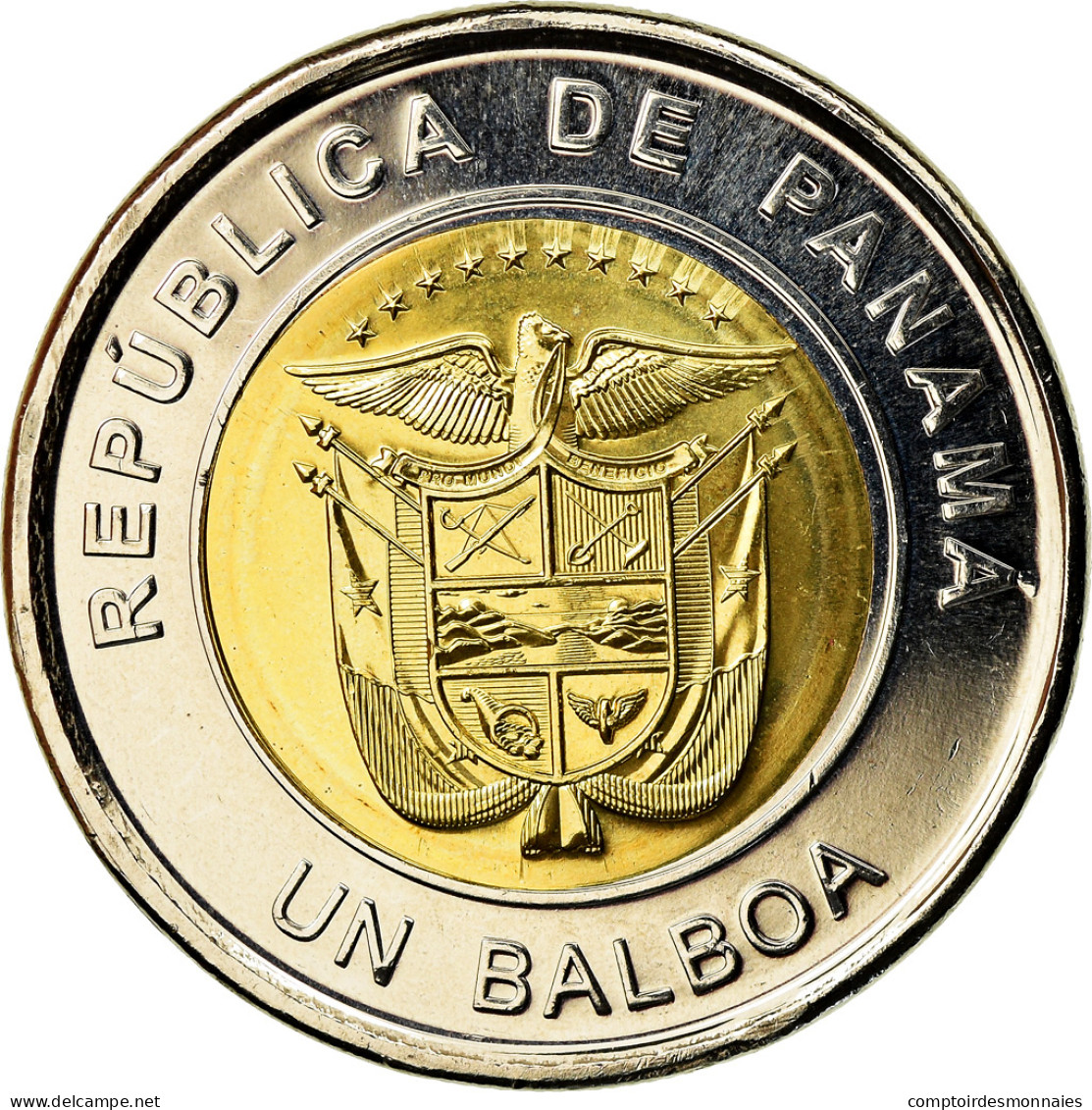 Monnaie, Panama, Cathédrale Santa Maria De La Antigua, Balboa, 2019, SPL - Panamá