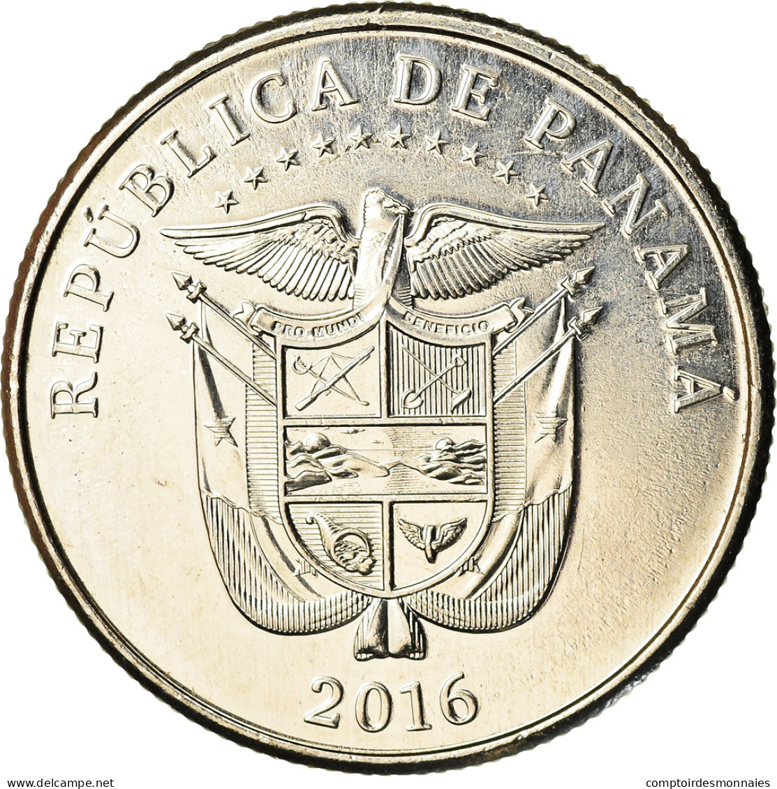 Monnaie, Panama, Premier Passage Dans Le Canal, 1/4 Balboa, 2016, SPL - Panama