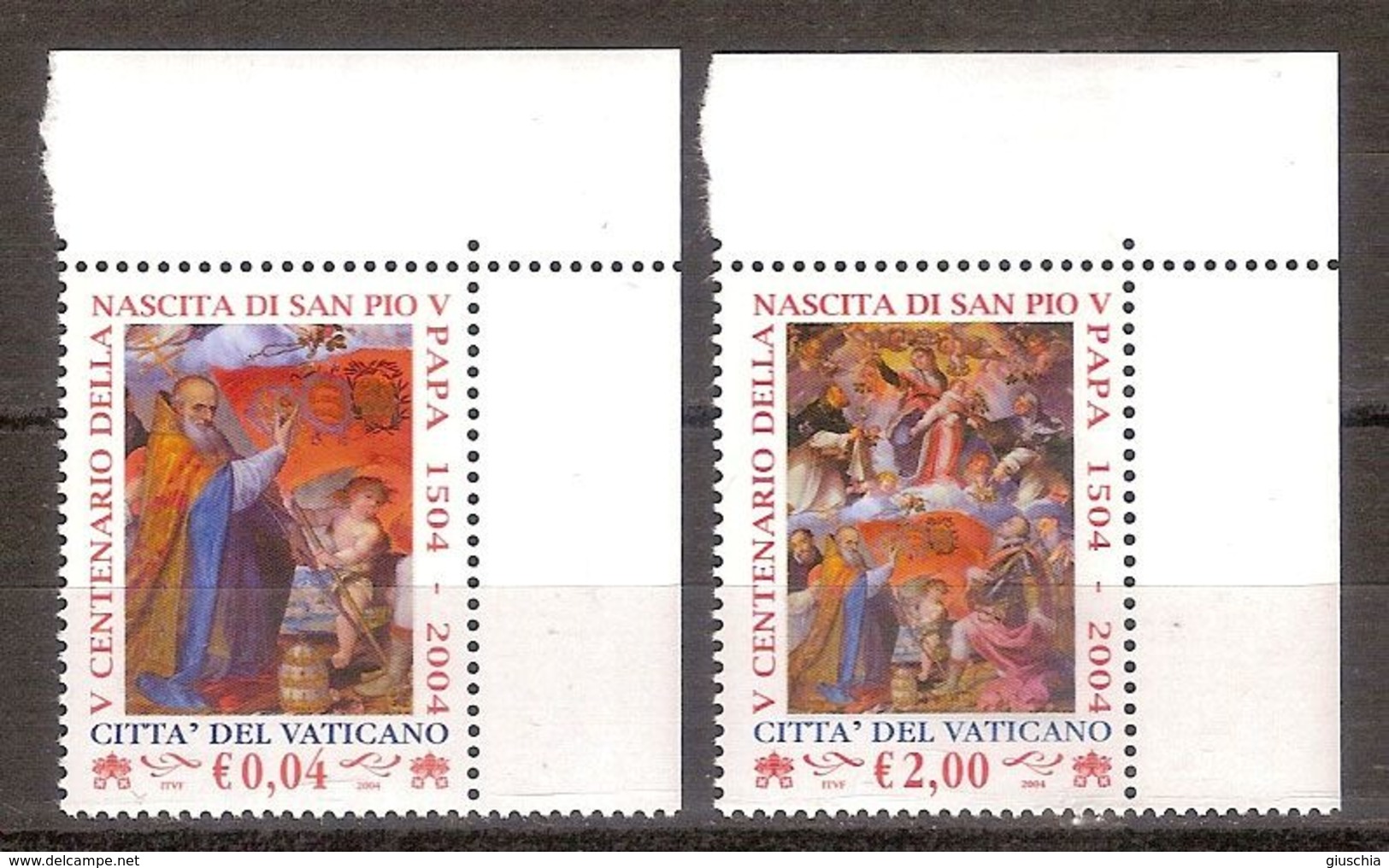 (Fb).Vaticano.2004."San Pio",serie Completa Integra (173-18) - Unused Stamps