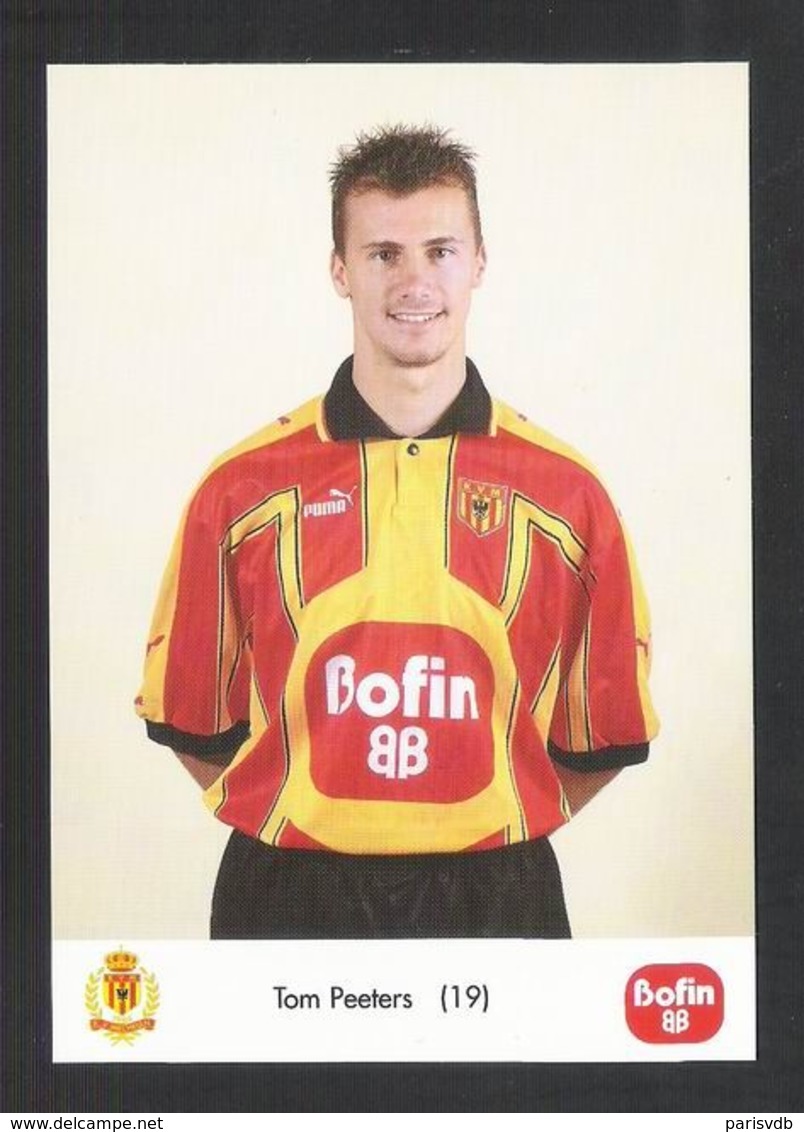 VOETBAL - Tom PEETERS (19) - K.V. MECHELEN - BOFIN - Postkaart (5977) - Football