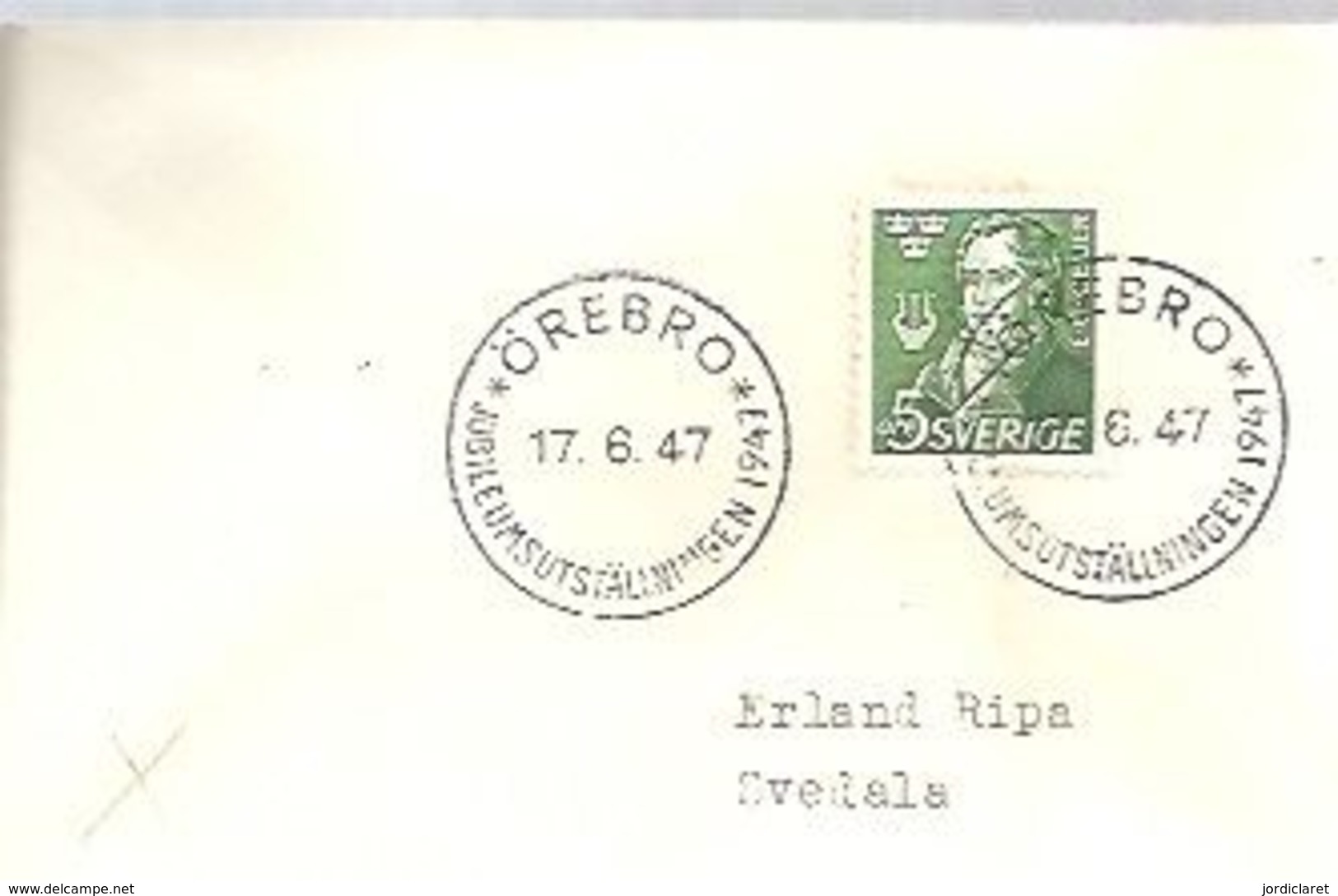 POSTMARKET  1947 OREBRO - 1930- ... Rouleaux II