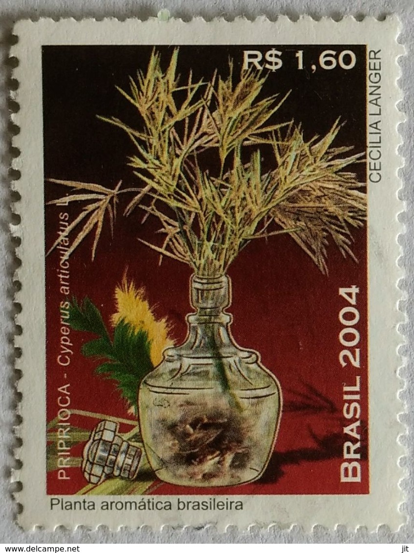 022. BRAZIL 2004 USED STAMP AROMATIC PLANTS. - Oblitérés