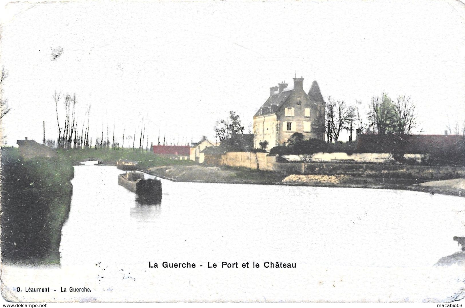 18 Cher :  La Guerch  Le Port Et Le Château    Réf 7888 - La Guerche Sur L'Aubois