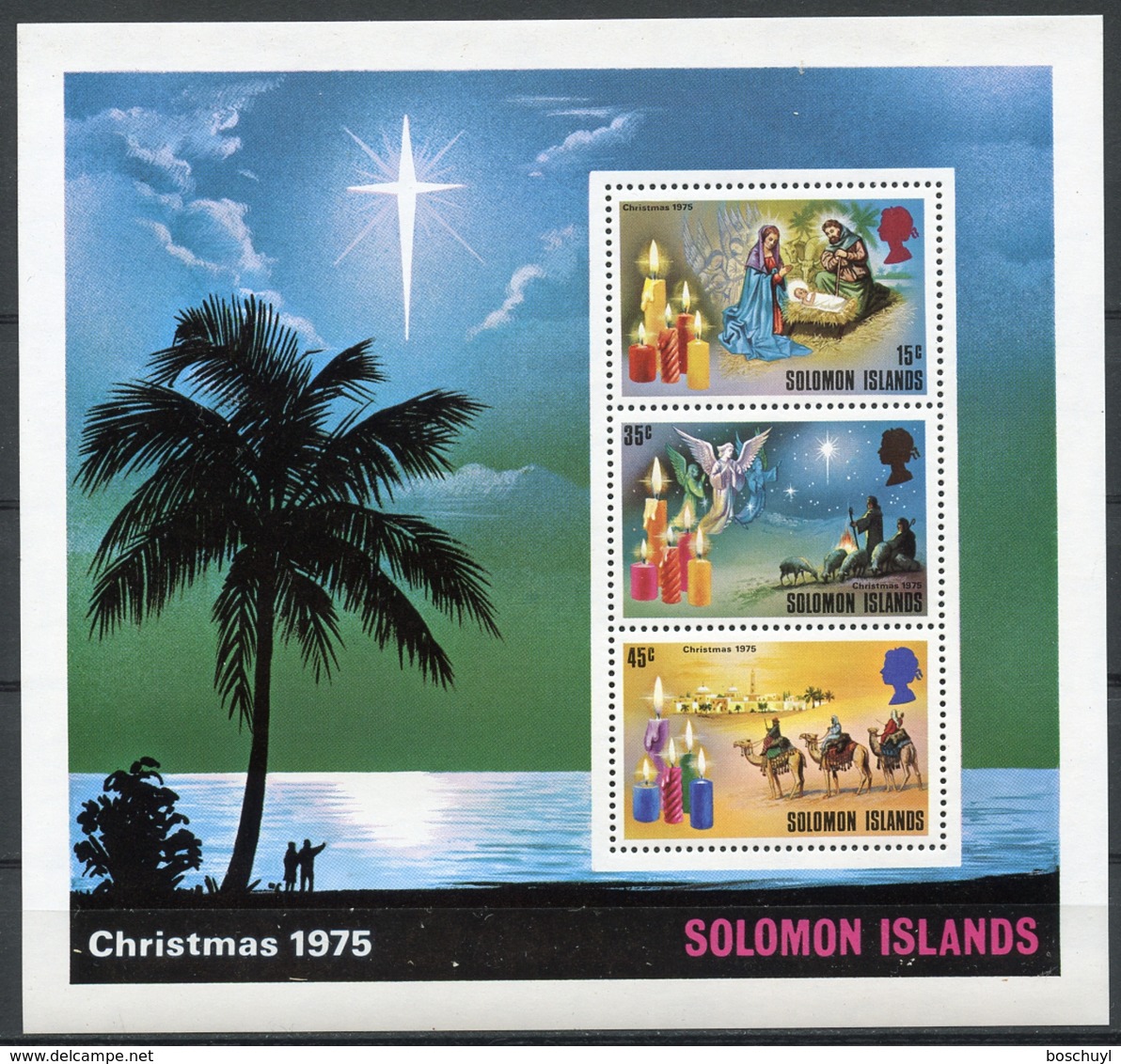 Solomon Islands, 1975, Christmas, MNH, Michel Block 4 - British Solomon Islands (...-1978)