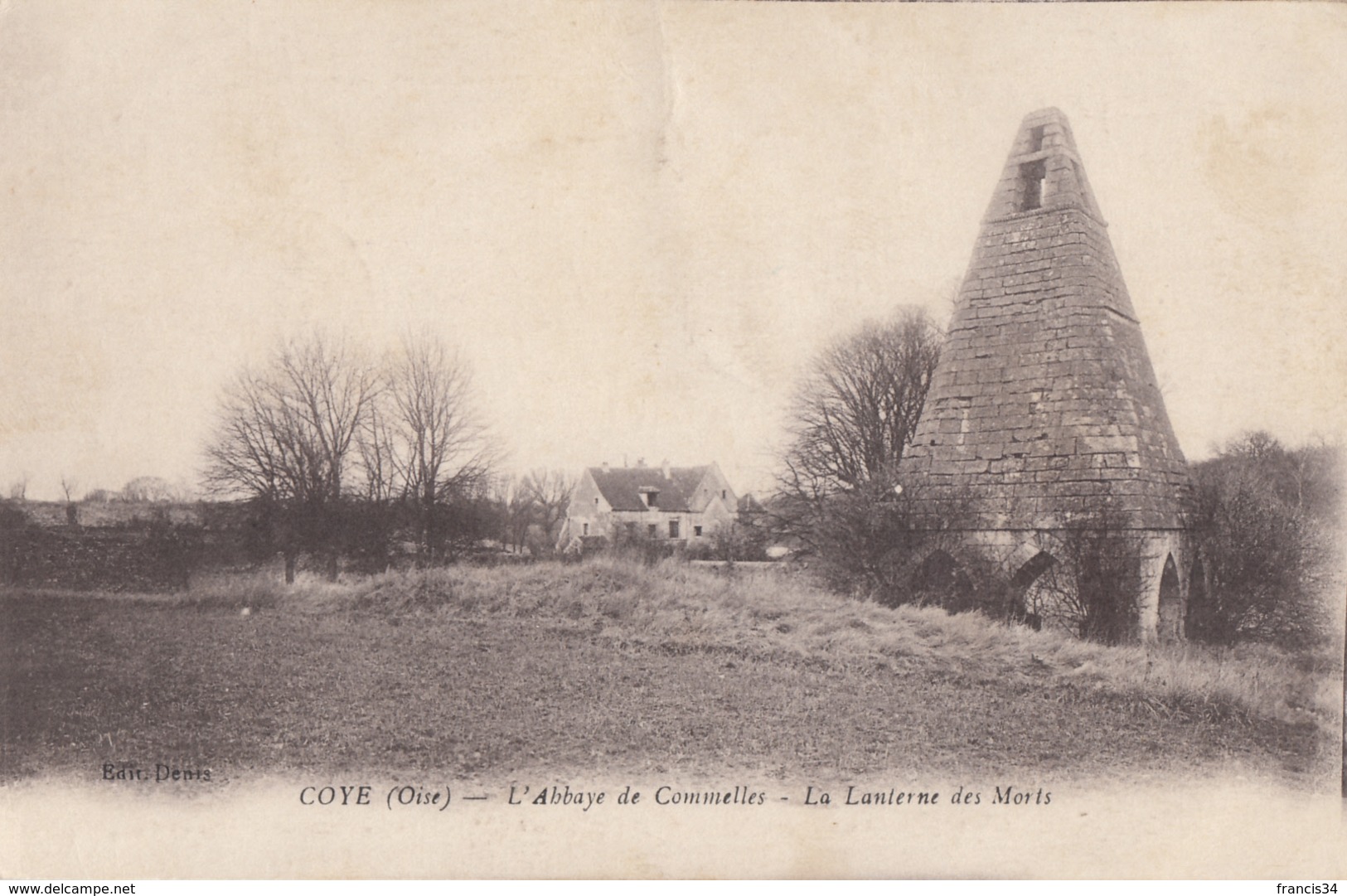 CPA - Coye - L'abbaye De Commelles - La Lanterne Des Morts - Autres & Non Classés