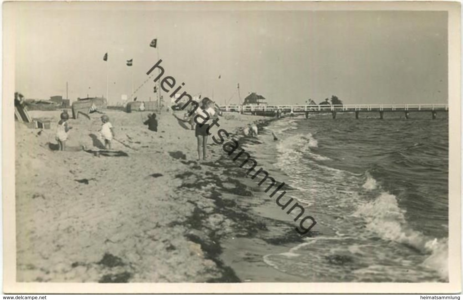 Ostseebad Pelzerhaken - Strand - Foto-AK 30er Jahre - Neustadt (Holstein)