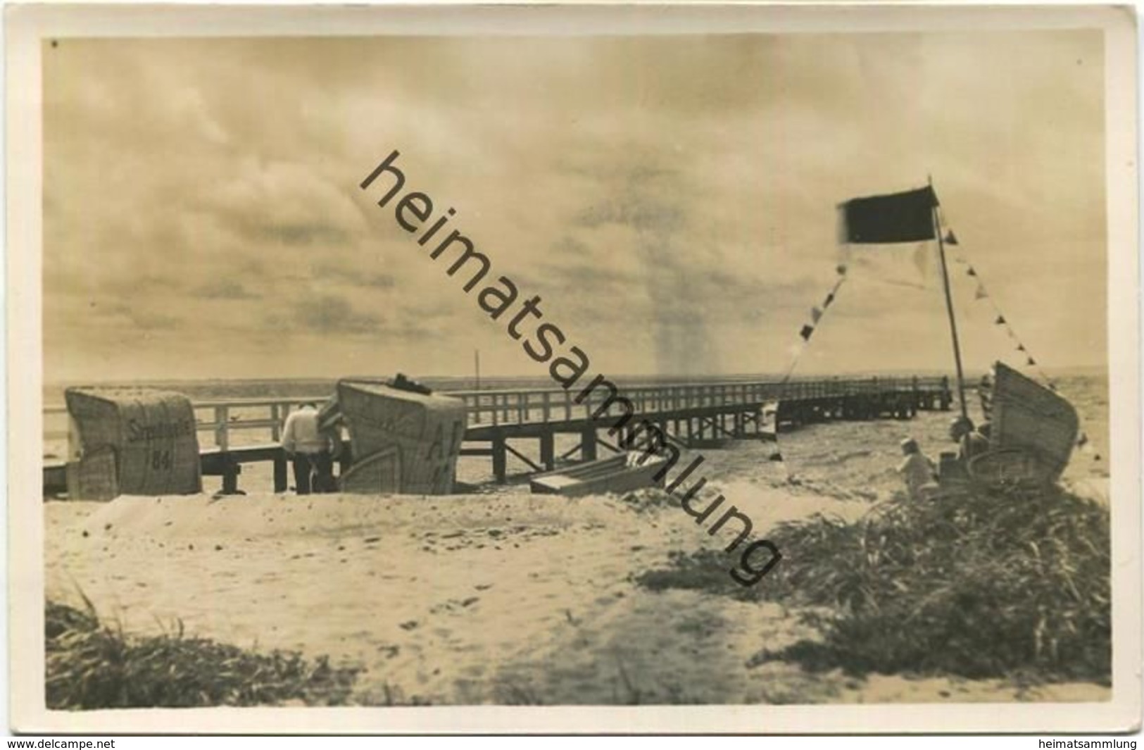 Ostseebad Pelzerhaken - Anlegebrücke - Foto-AK - Stempel Julius Simonsen Oldenburg - Neustadt (Holstein)