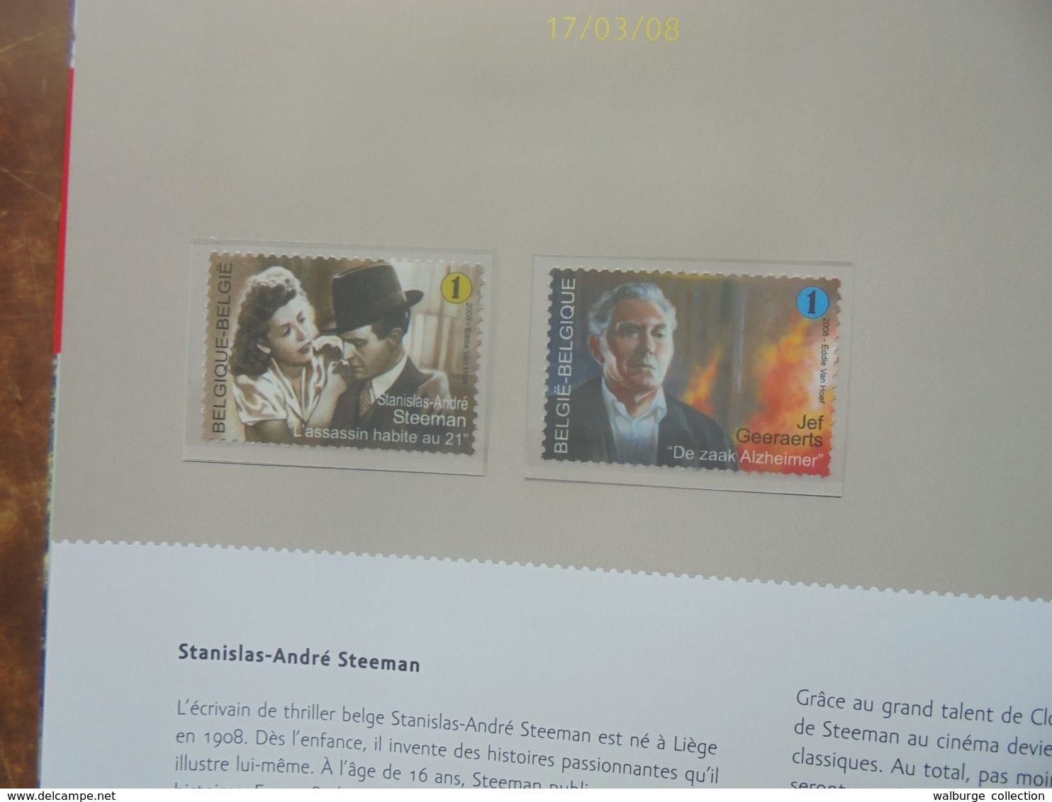 2008 TIMBRES+LE LIVRE DE L'ANNEE COMPLET (800 grammes)