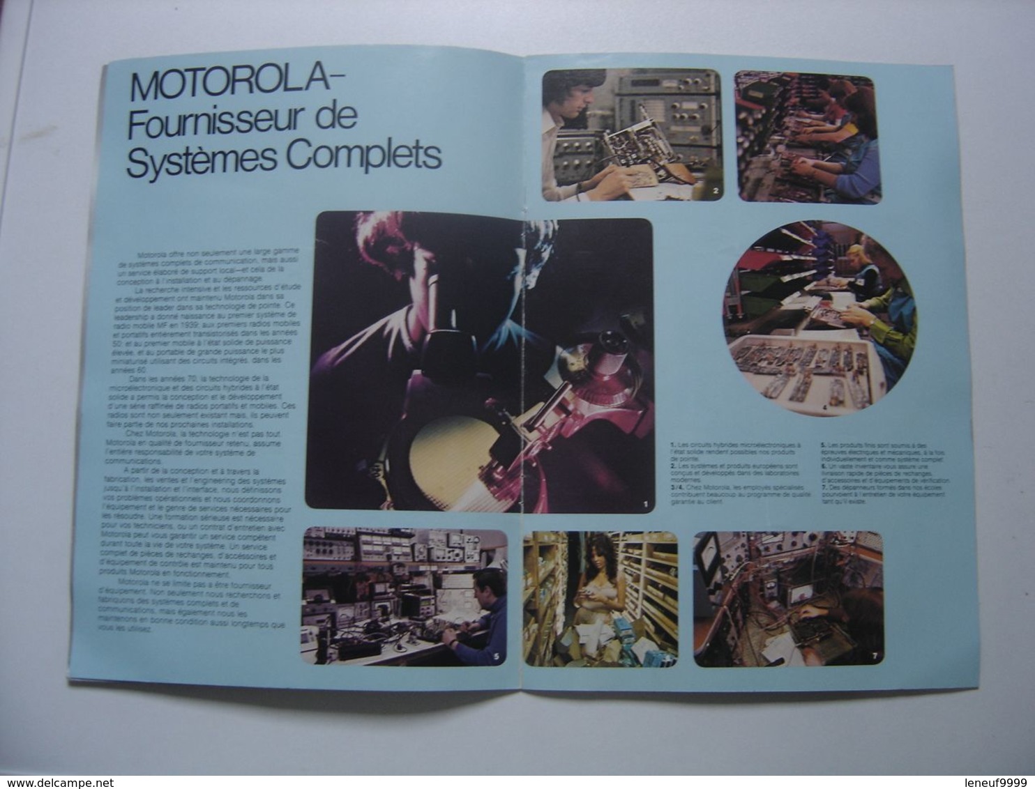 1976 Guide Prospekt MOTOROLA En EUROPE Telephone Telephonie RADIO MOBILE - Machines