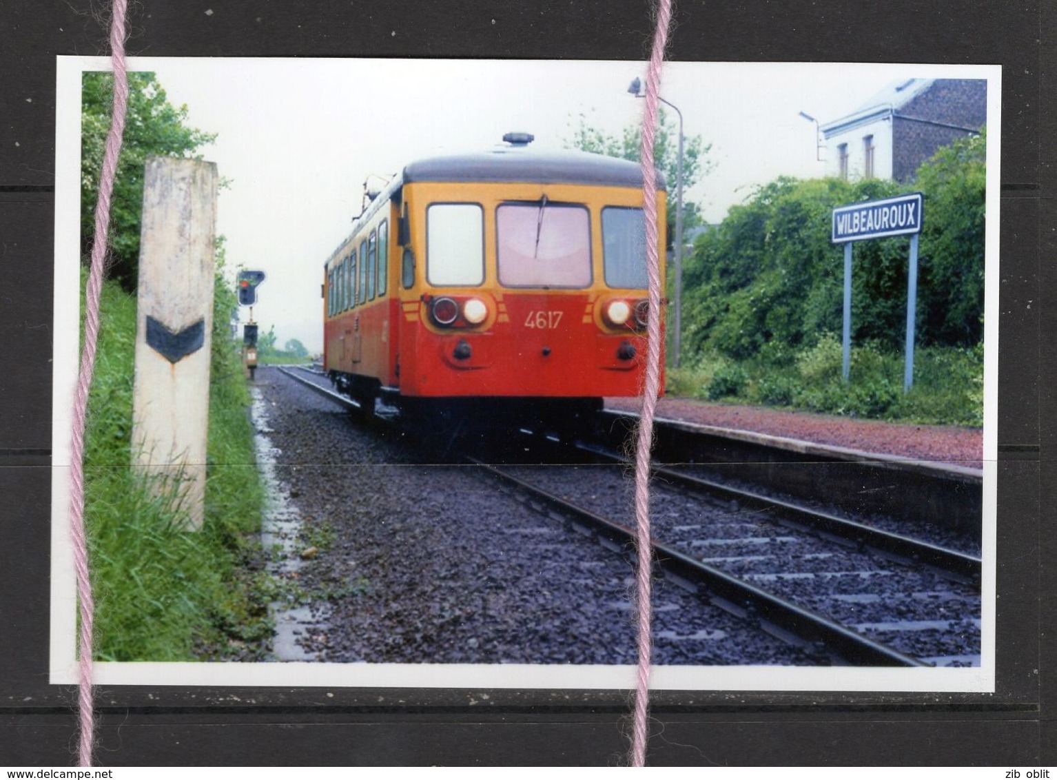 PHOTO TRAIN AUTORAIL TA 46 En Gare De Wilbeauroux ROUX MONCEAU CHARLEROI   REPRO - Charleroi