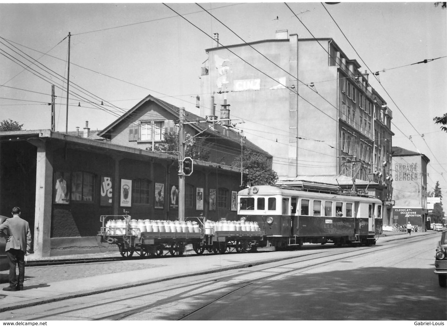 BVA - Chauderon  - Lausanne - Echallens - Bercher - LEB - L.E.B.  - Ligne De Chemin De Fer Train - Bercher