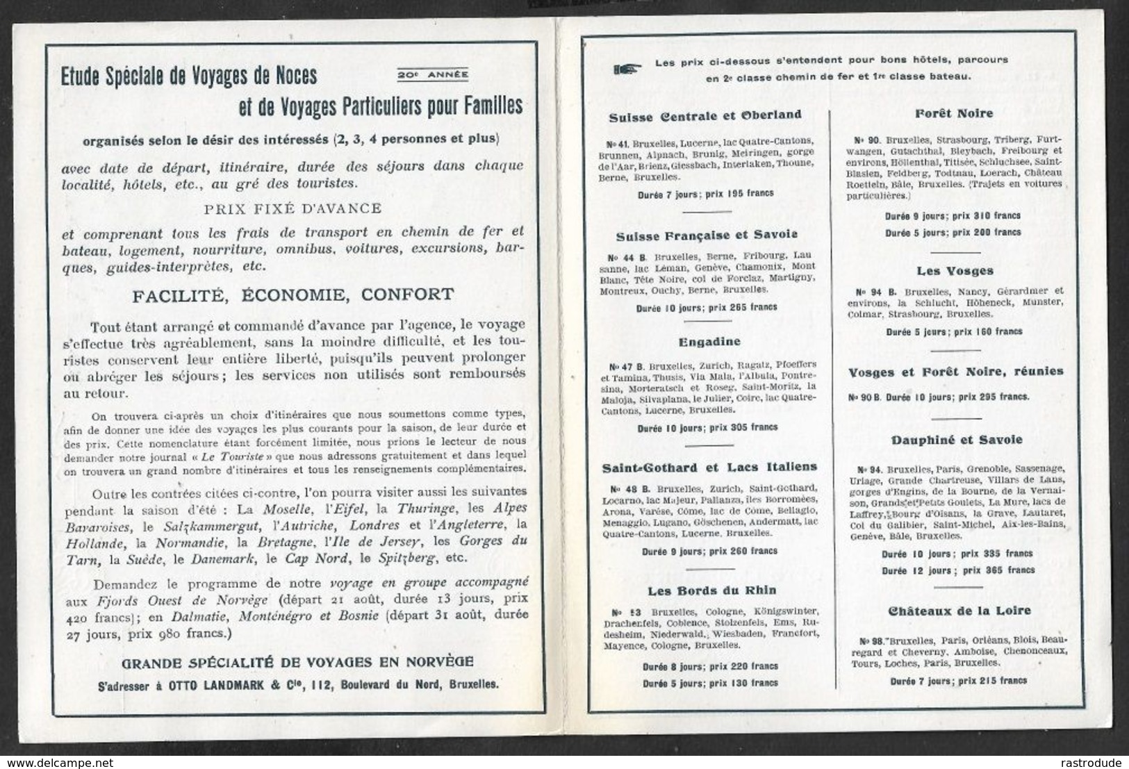 1907 BELGIQUE - PRÉOBLITÉRÉ 1c A GAND  - IMPRIMÉ ILLUSTRÉ PUBLICITÉ  - AGENCE VOYAGES, EXCURSIONS - Roulettes 1900-09