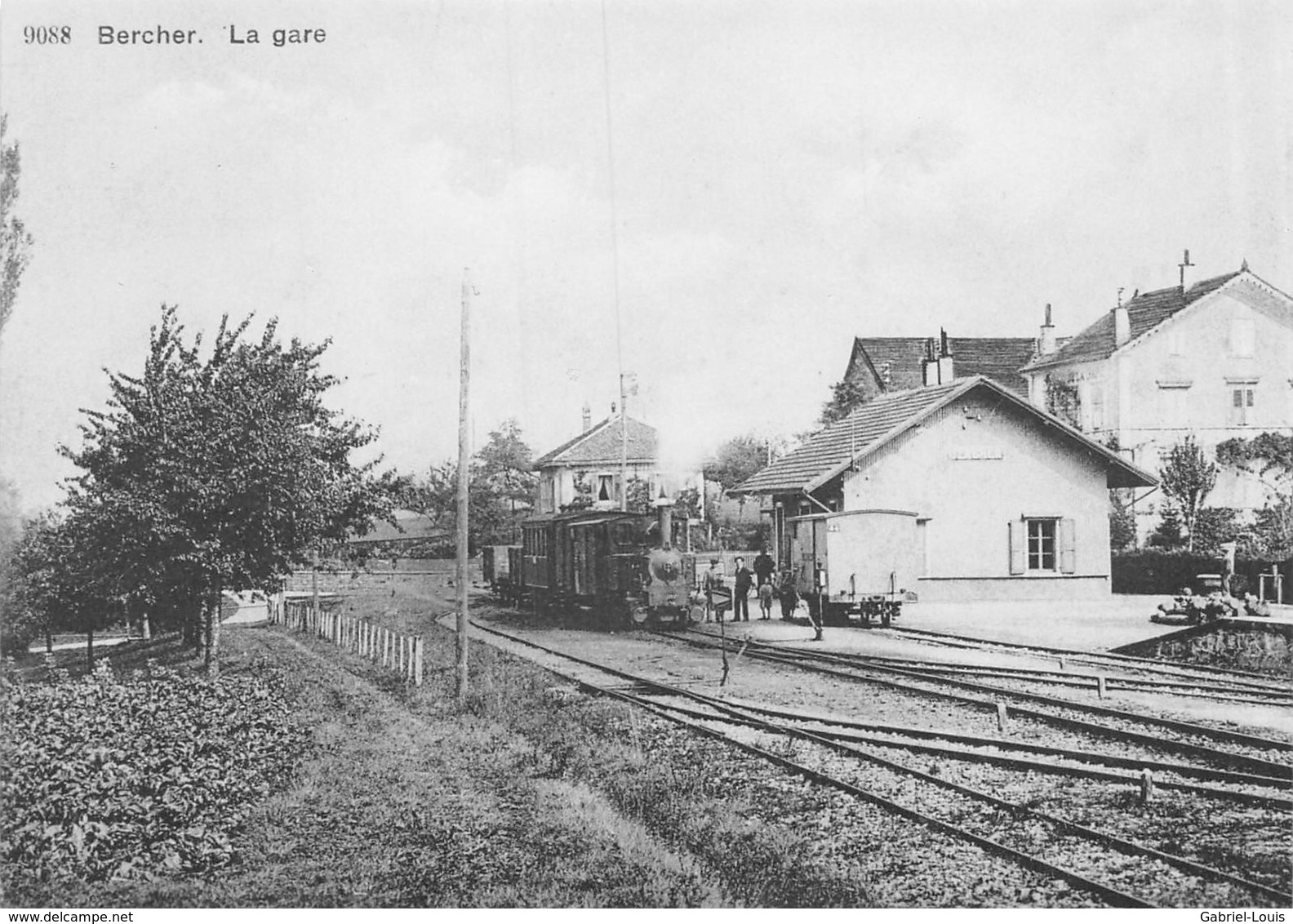 BVA - Bercher La Gare Buffet De - Lausanne - Echallens - Bercher - LEB - L.E.B.  - Ligne De Chemin De Fer Train - - Bercher