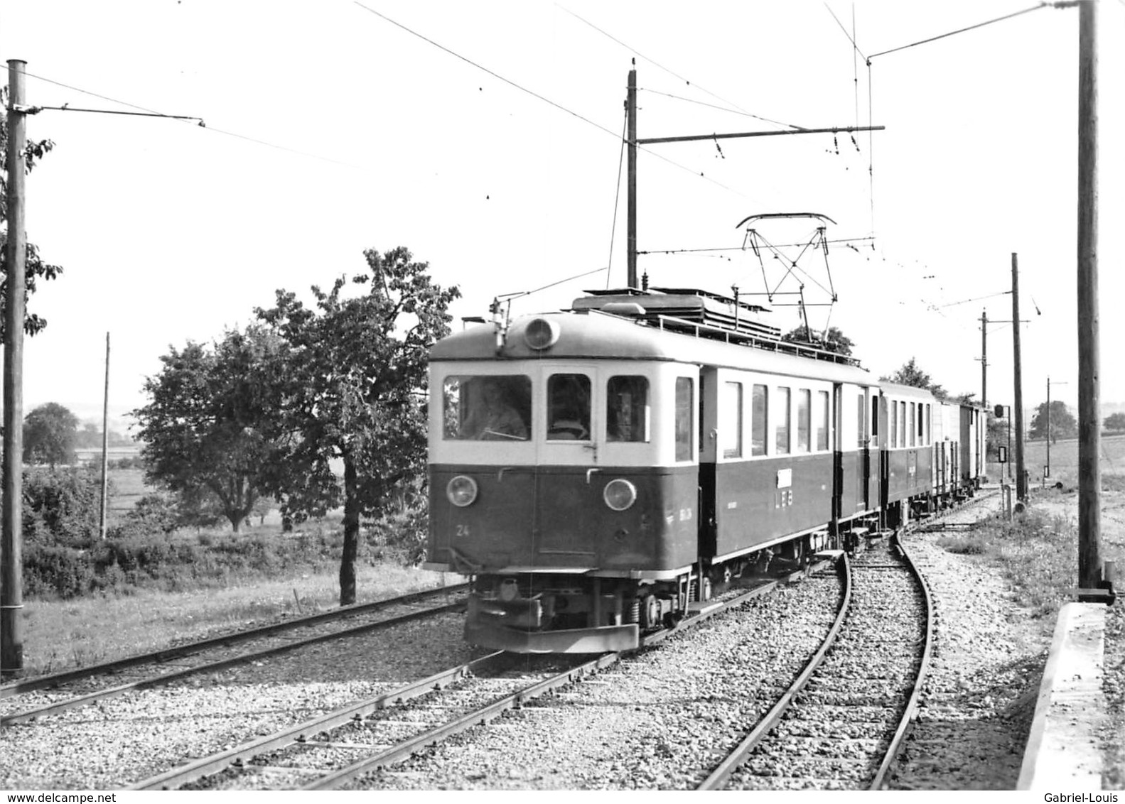 BVA - Assens - Lausanne - Echallens - Bercher - LEB - L.E.B. Ligne De Chemin De Fer Train - Assens