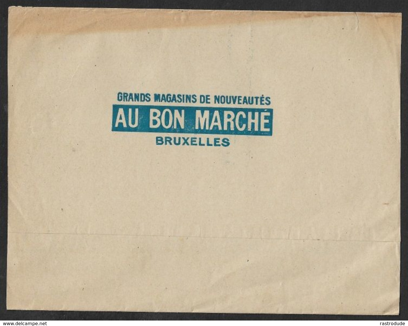1901 BELGIQUE - PRÉOBLITÉRÉ 2C A ST.DENIS WESTREM  - BANDE ILLUSTRÉ PUBLICITÉ  - MAGASINS DE NOUVEAUTÉS, AU BON MARCHÉ - Roulettes 1900-09