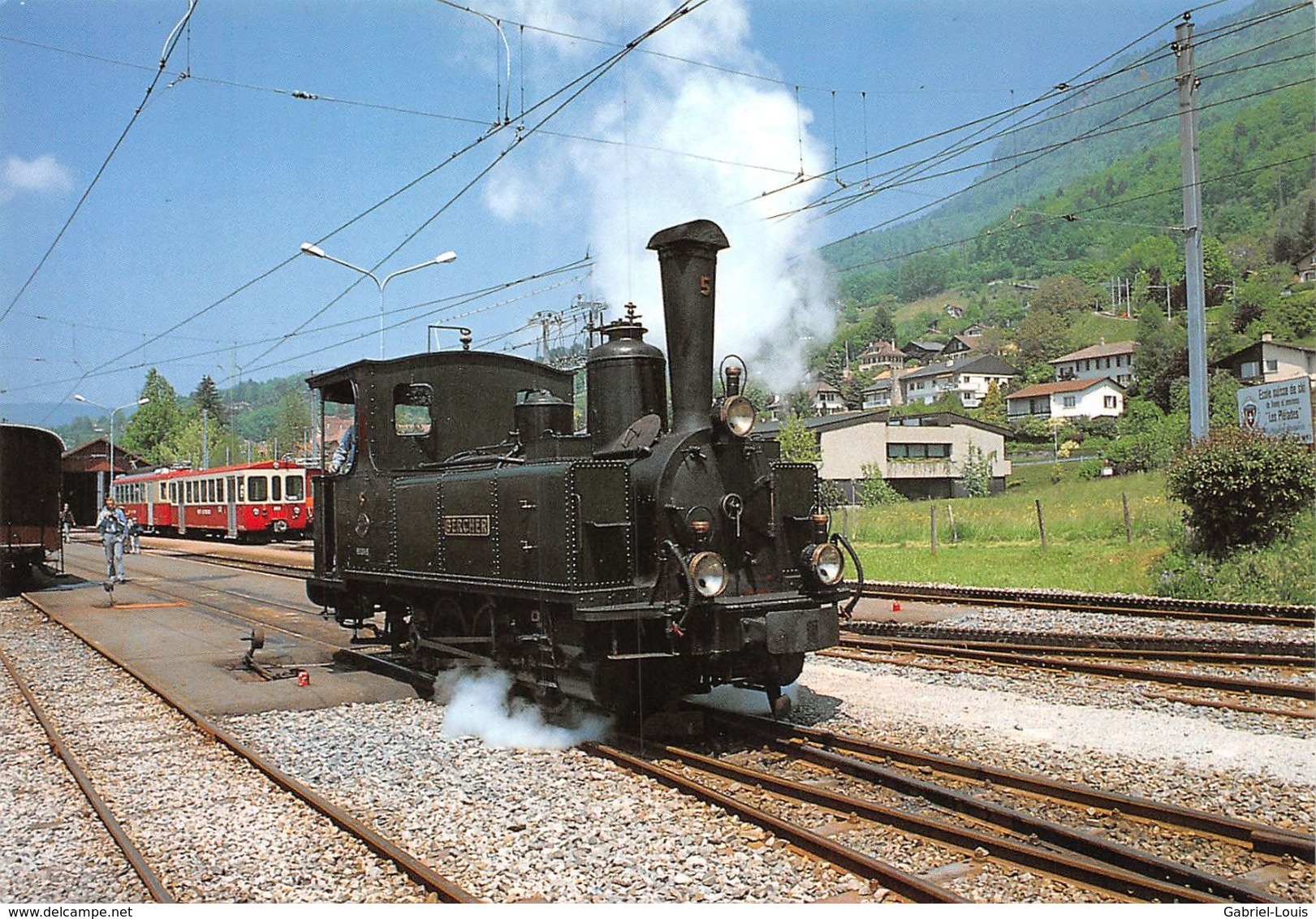 G3/35 Gare De Bonay - Lausanne - Echallens - Bercher - LEB - L.E.B. Ligne De Chemin De Fer Train - - Bercher