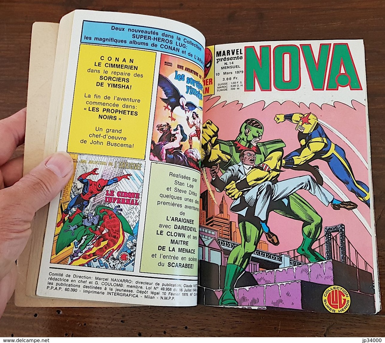 NOVA Album N°4 Contient Nova 13+14+15+16. Edité Chez LUG 1979. Le Surfeur D'argent, L'araignée (Strange, Marvel) Etc. - Nova