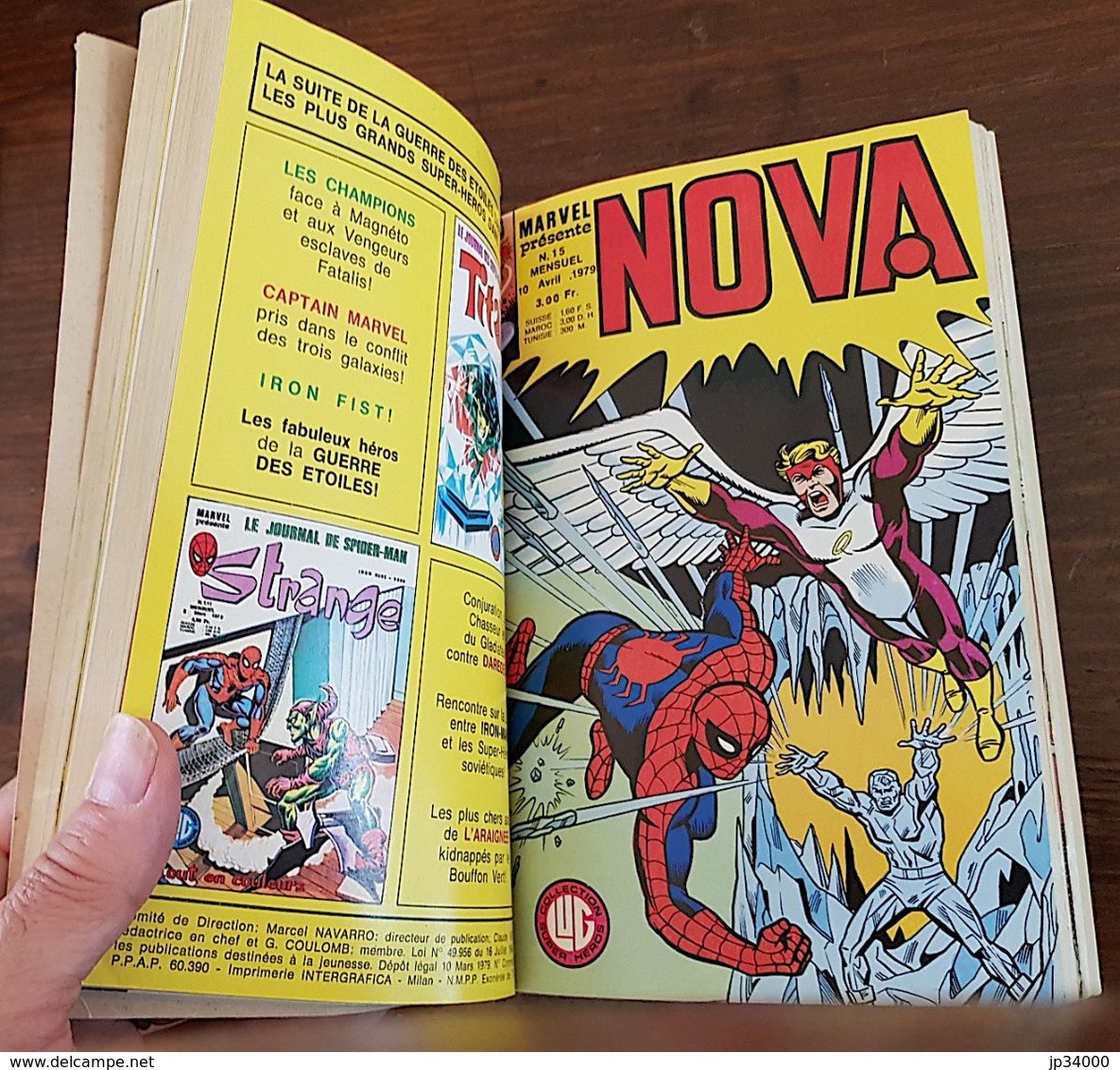 NOVA Album N°4 Contient Nova 13+14+15+16. Edité Chez LUG 1979. Le Surfeur D'argent, L'araignée (Strange, Marvel) Etc. - Nova