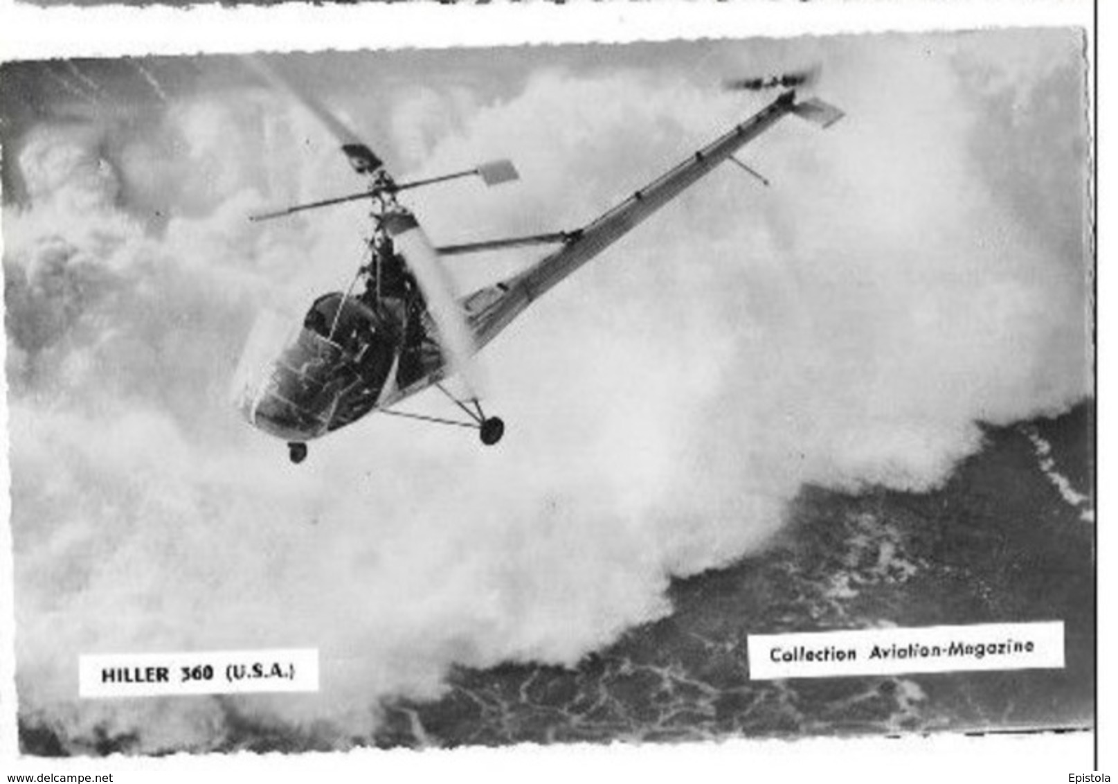 Helicoptere  HILLER "360 Helicopter" (USA)  - Collection AVIATION MAGAZINE (Photo Argentique / Verso Vierge) - Helicopters