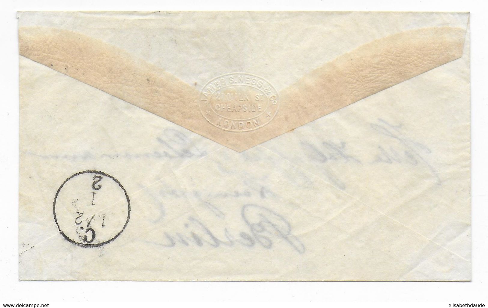 1887 - ESPAGNE - AFFR. COMPOSE RARE Sur ENVELOPPE De BARCELONA => BERLIN (ALLEMAGNE) - Storia Postale