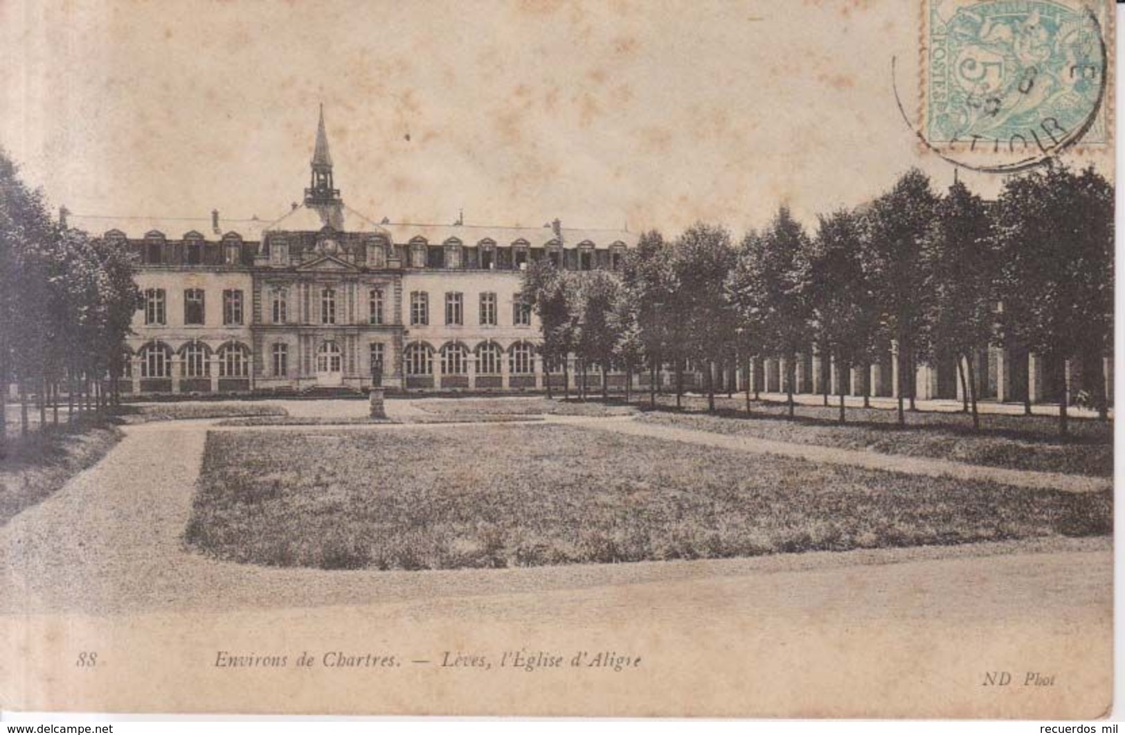 Leves L'eglise D'Aligre    1905 - Lèves