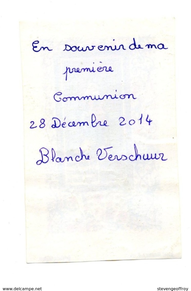 Image Pieuse Croyance Religion Communion Blanche Verschuur Vierge Enfant Jesus 2014 - Images Religieuses