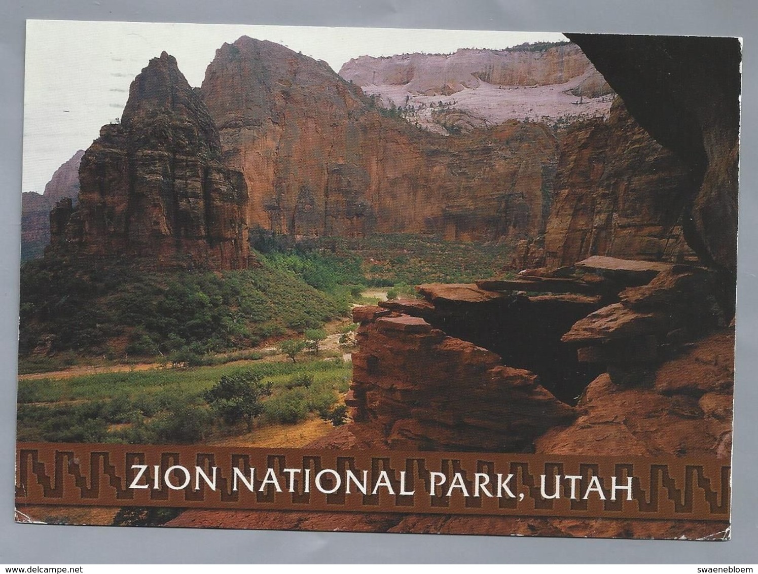 US.- UTAH. ZION NATIONAL PARK. ANASAZI RUIN. - Zion