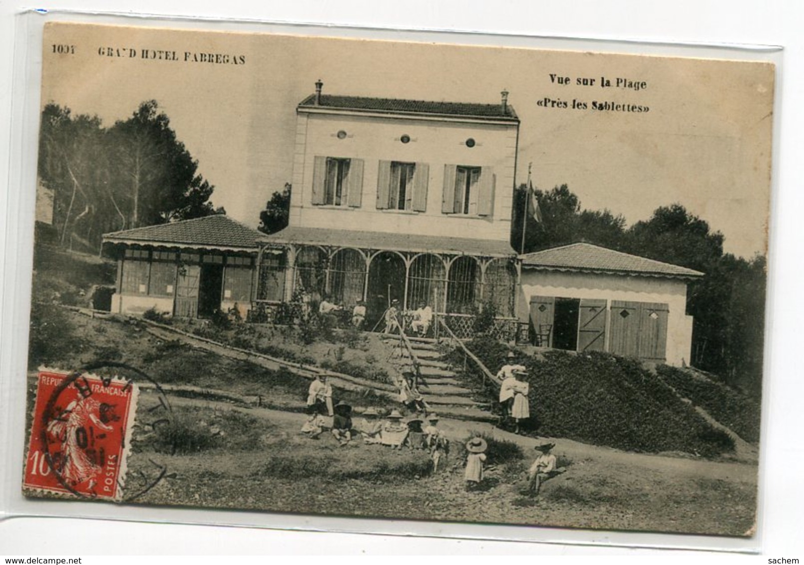 83 LA SEYNE Sur MER Carte RARE  Grand HOTEL FABREGAS Plage Pres Les Sablettes Environs Toulon     D14 2020 - La Seyne-sur-Mer