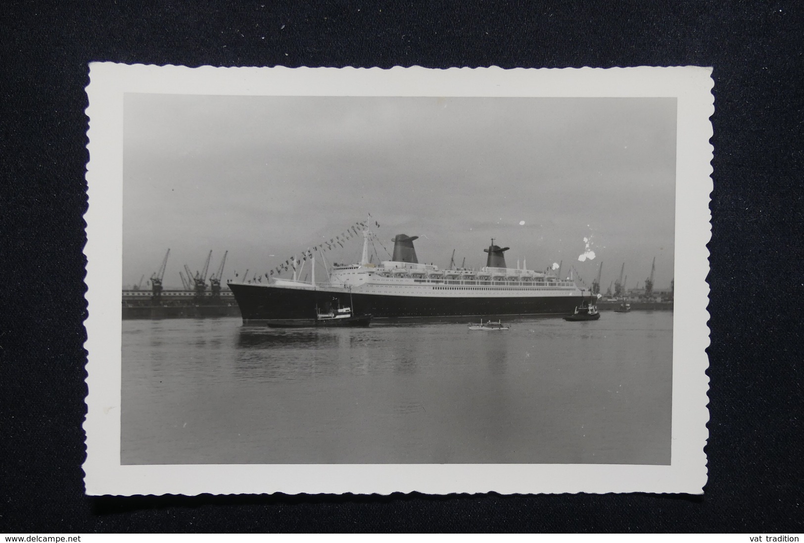 PHOTOS - Photo Du Paquebot France ( Retour Des Canaries En 1962 )  - L 22648 - Bateaux