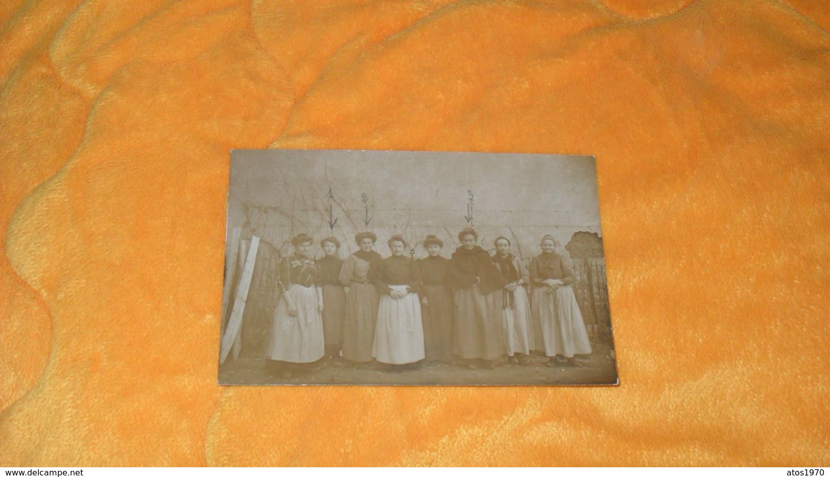 CARTE POSTALE PHOTO ANCIENNE CIRCULEE DATE ?.../ GROUPEMENT DE FEMMES.... OUVRIERES ?..... - Femmes