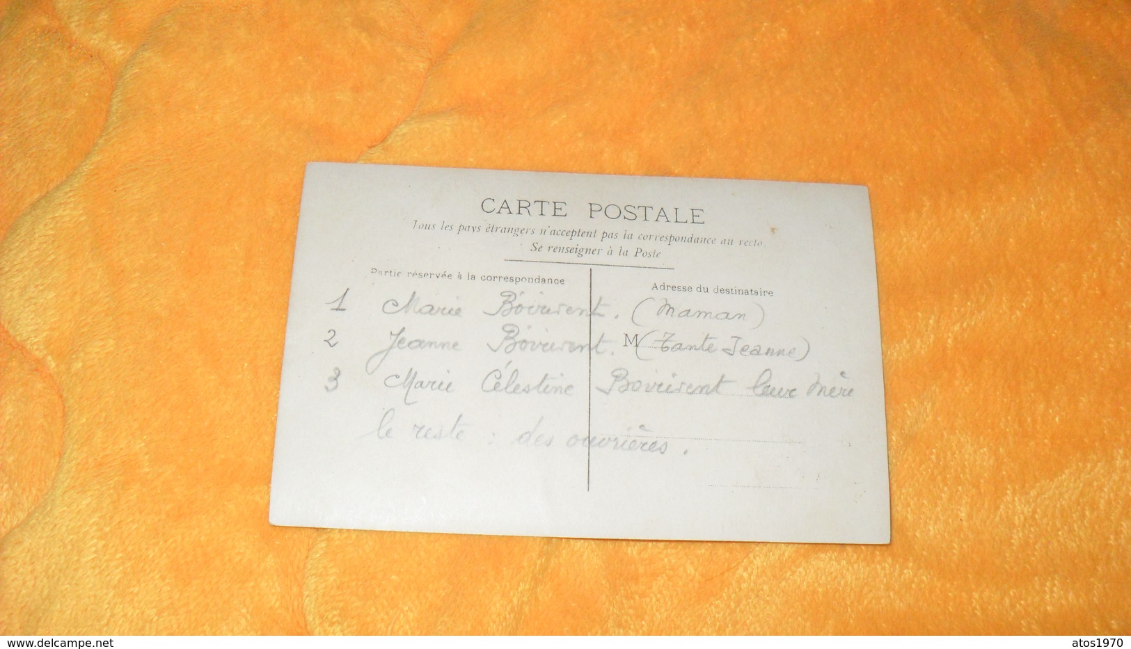 CARTE POSTALE PHOTO ANCIENNE CIRCULEE DATE ?.../ GROUPEMENT DE FEMMES.... OUVRIERES ?..... - Femmes