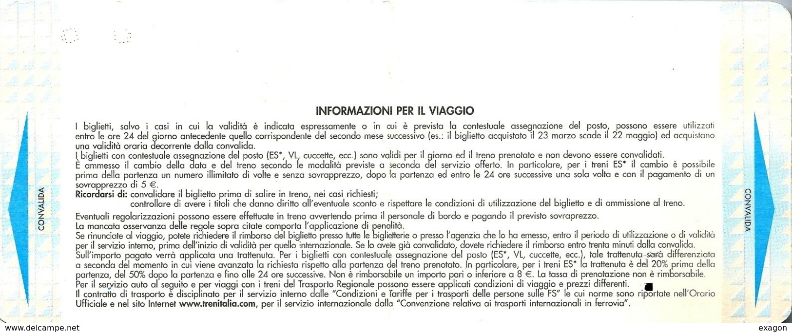 Biglietto  Treno  UTILIZZATO   - Milano  / Como S. Giovanni -  Del  14 Sett. 2002. - Europa