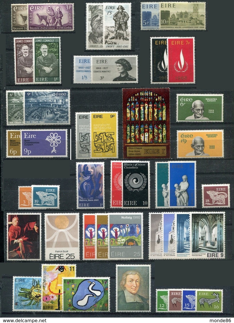 IRLANDE - Lot De Séries Complètes  (années 1960 -> 1980) ** - Collections, Lots & Séries