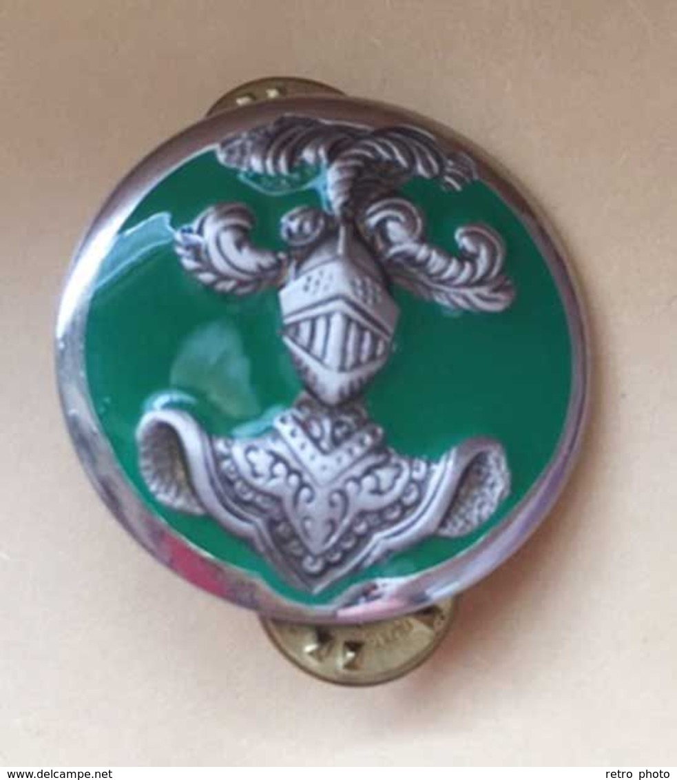 Militaria - Insigne De Col Chasseurs Mécanisés Vert, Coinderoux - Landmacht