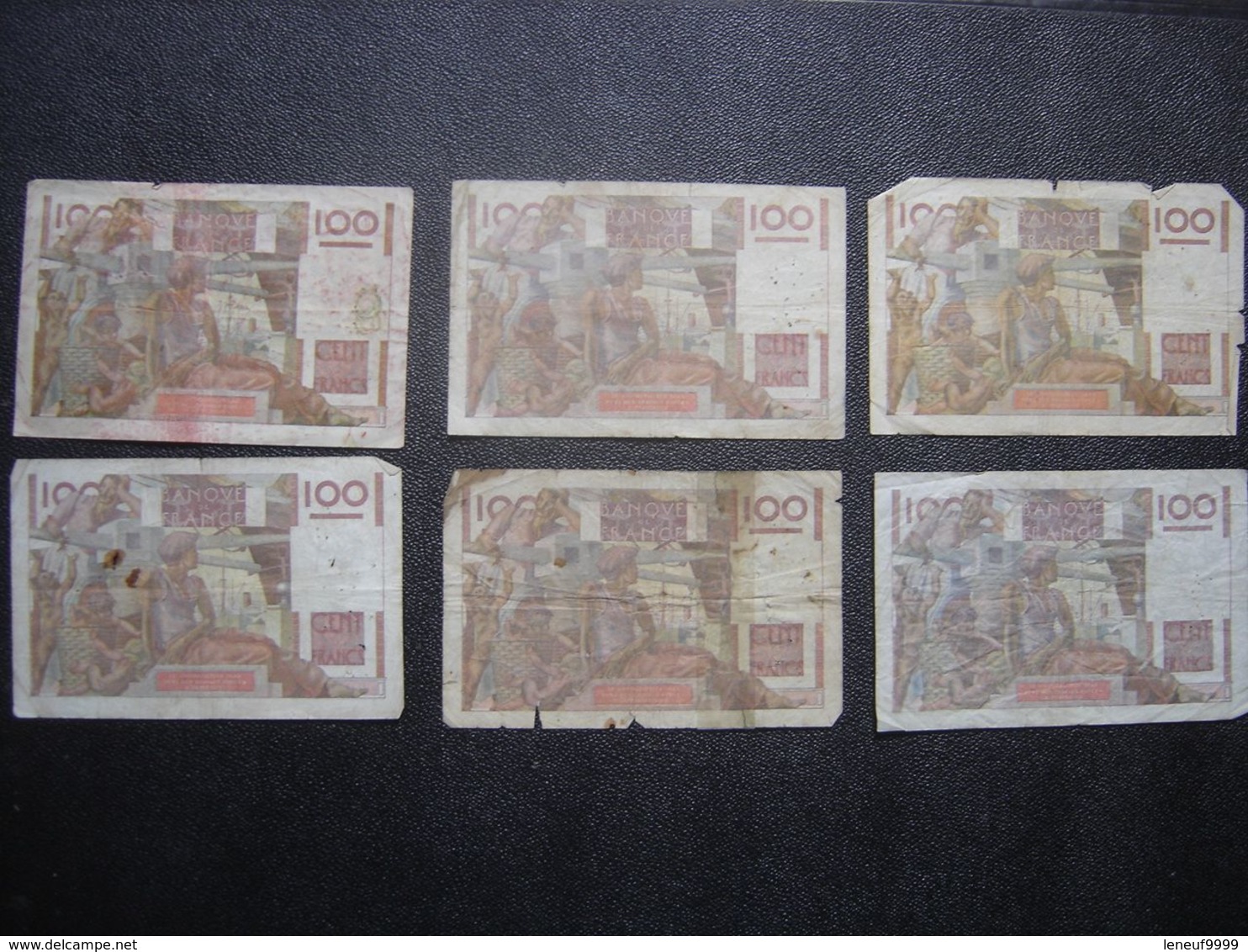 Lot 2 Billet PAYSAN 100 Francs De 1946 A 1952 Sauf 1951 - Non Classés