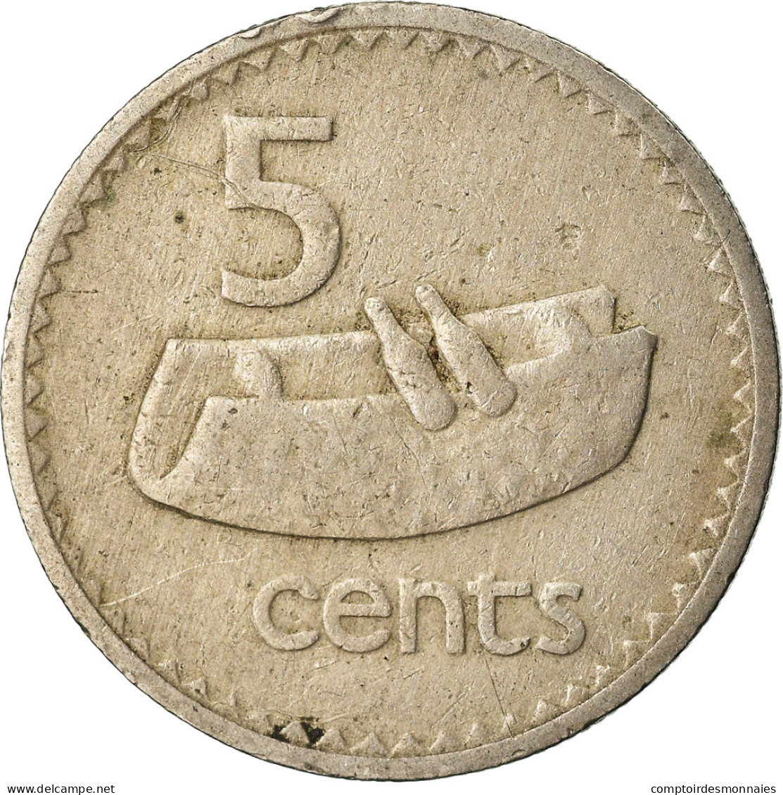 Monnaie, Fiji, Elizabeth II, 5 Cents, 1969, TB, Copper-nickel, KM:29 - Fidji