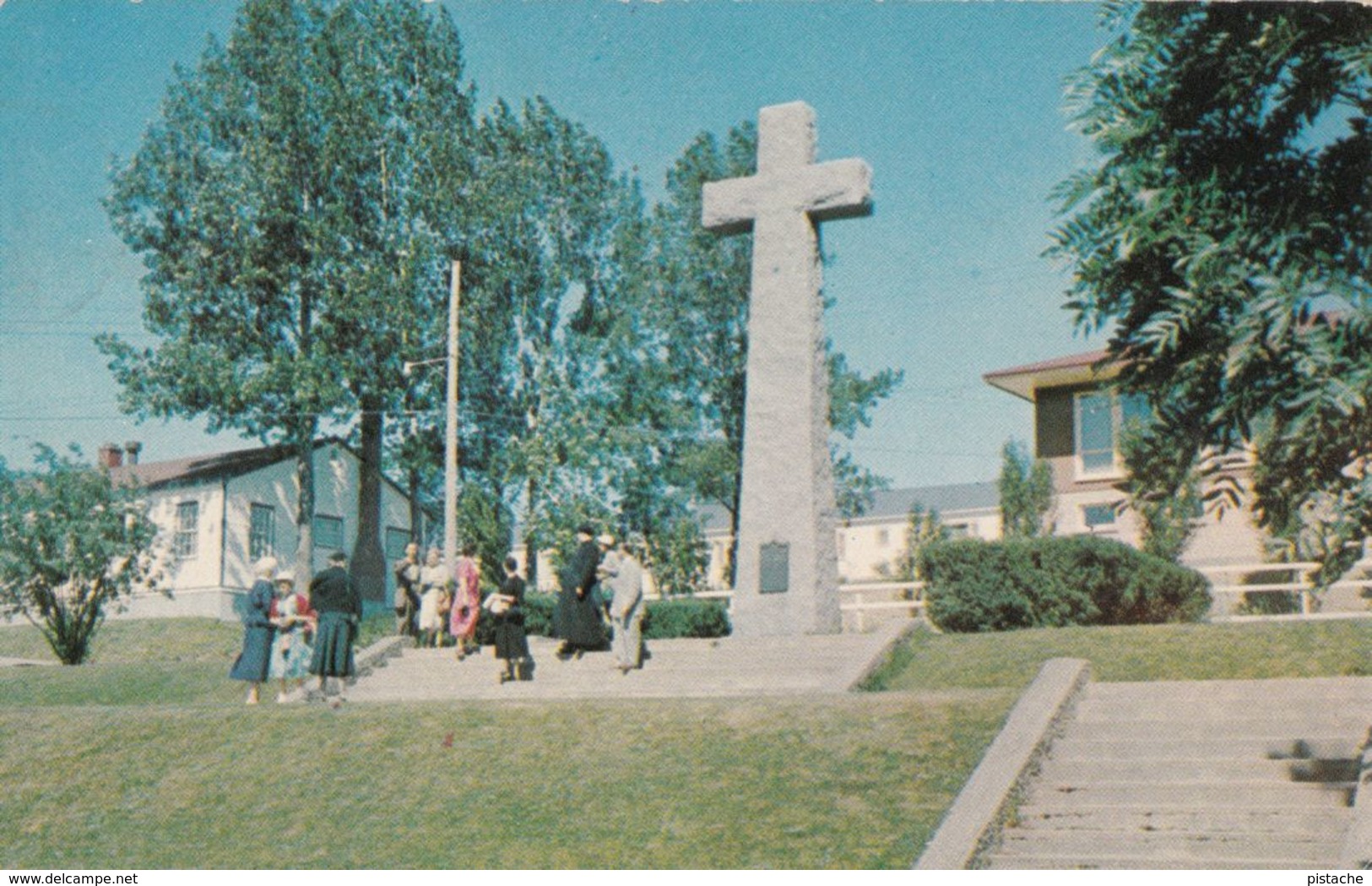 Gaspé Gaspésie Québec - Croix Jacques-Cartier Cross - Written 1957 (?) - Stamps - 2 Scans - Sherbrooke